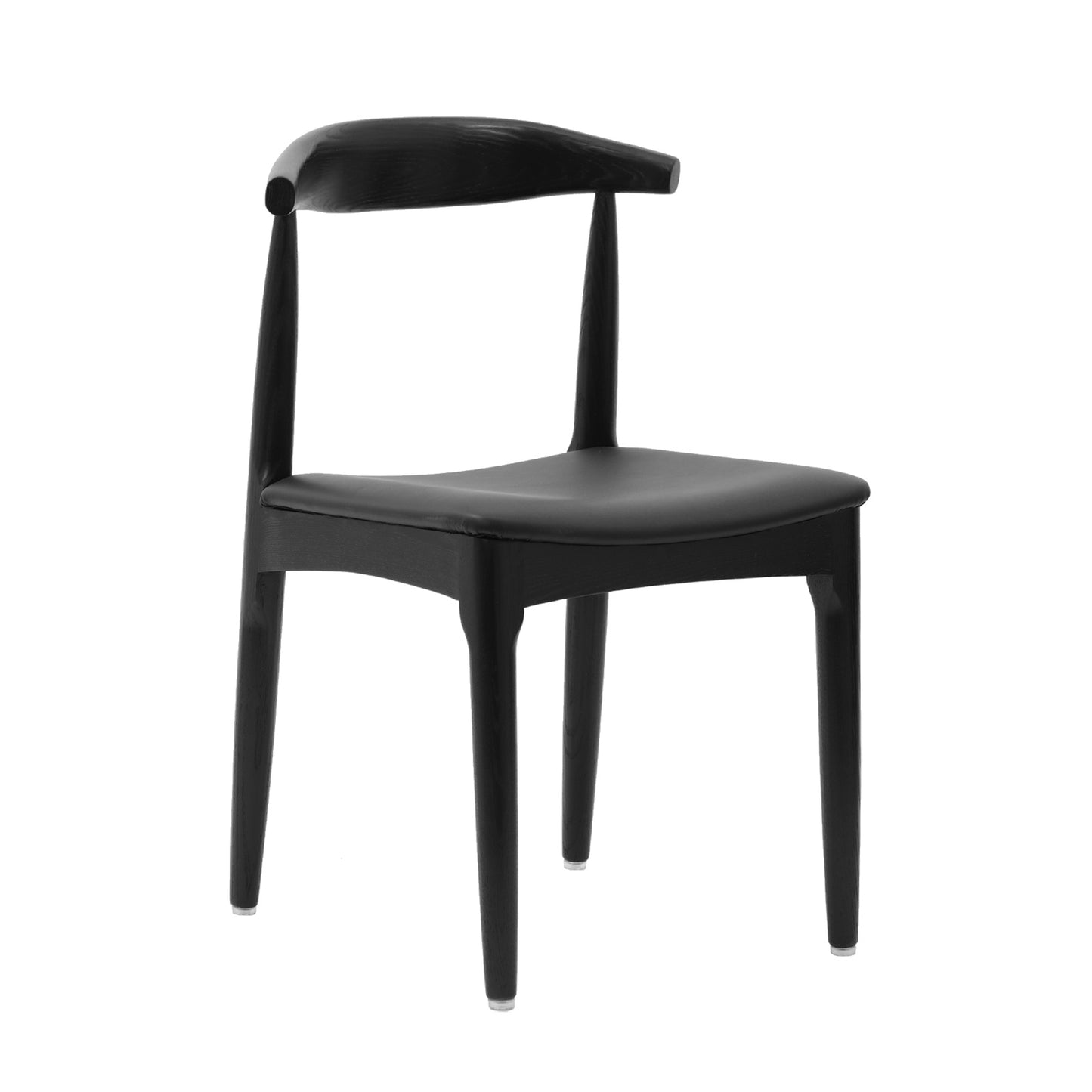 Kennedy Elbow Chair (Black/Italian Leather)