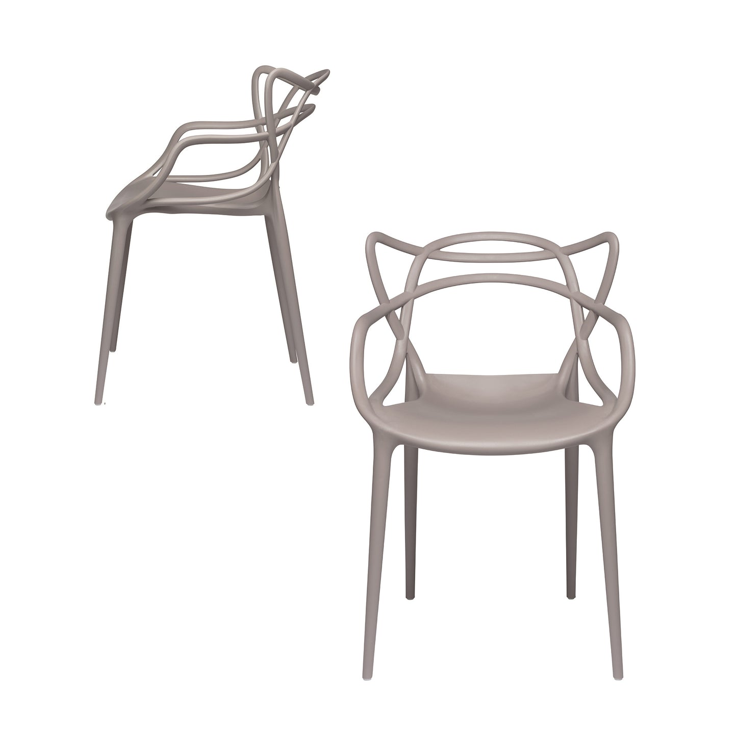 Set of 2 - Masters Entangled Chair (Grey)