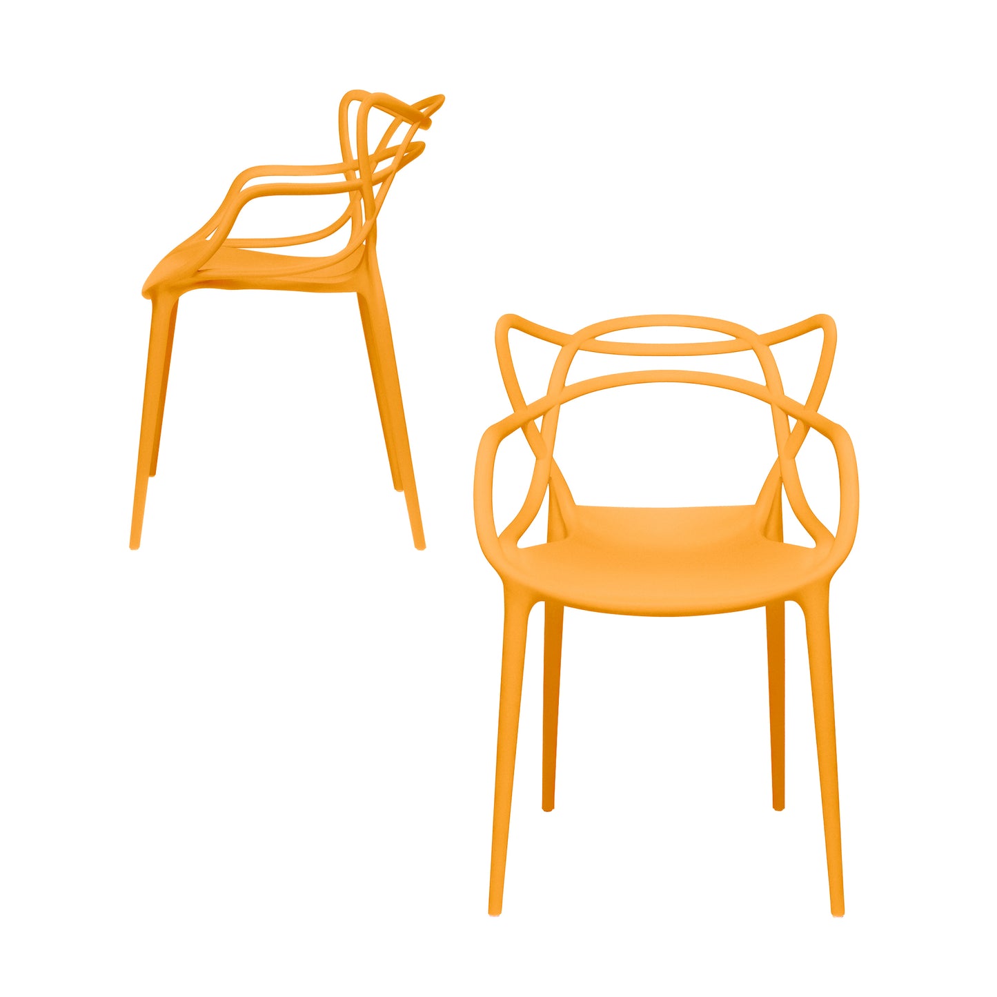 Set of 2 - Masters Entangled Chair (Orange)