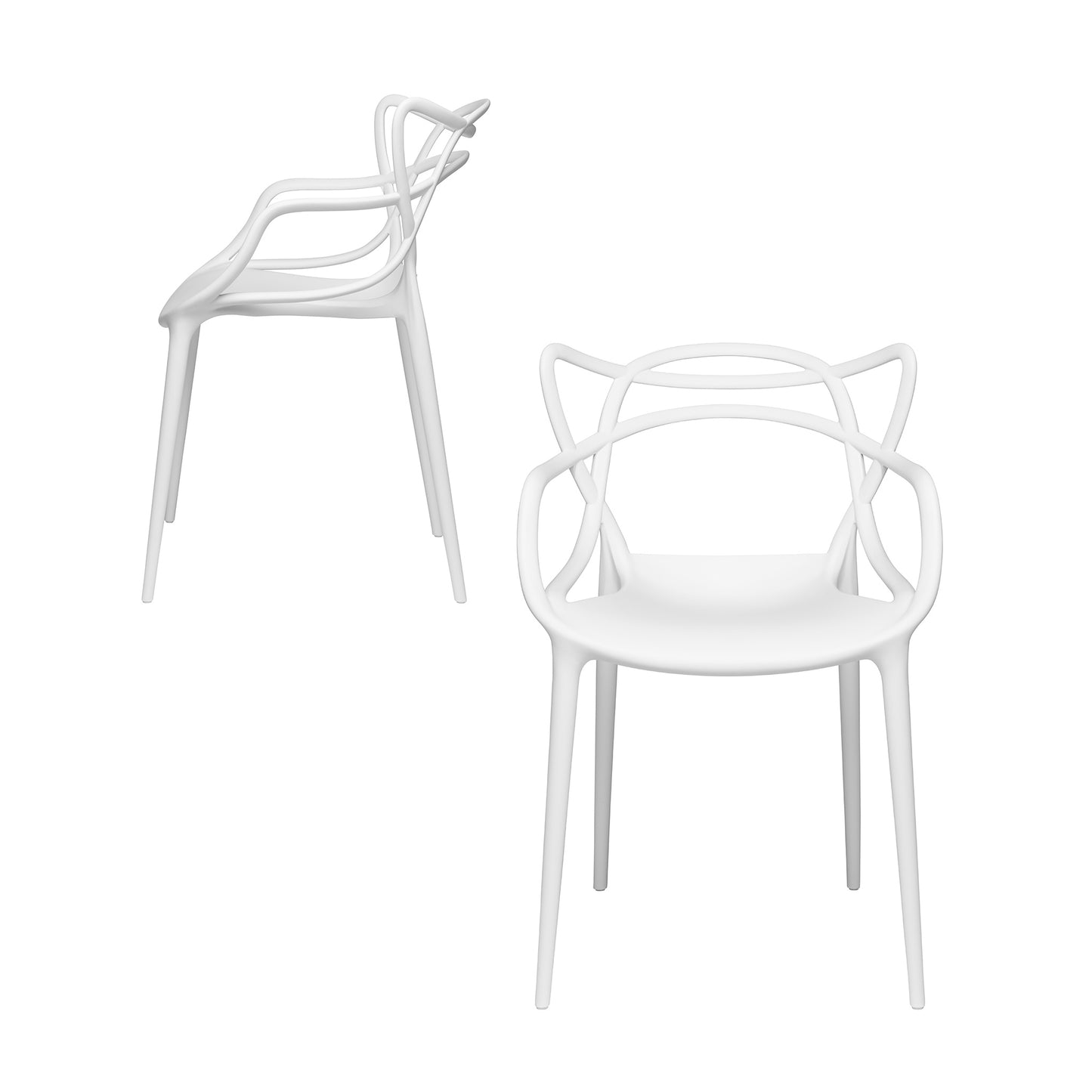 Set of 2 - Masters Entangled Chair (White)