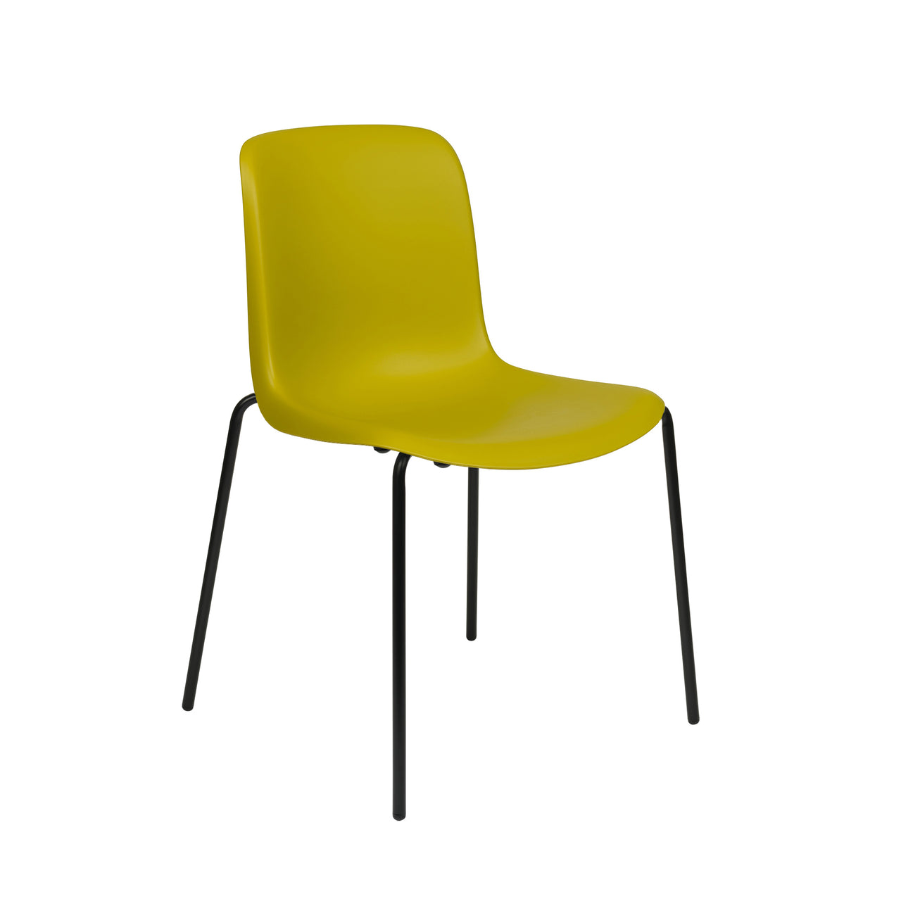 Murray Side Chairs, 4-Leg Base, Set of 2 (Yellow)