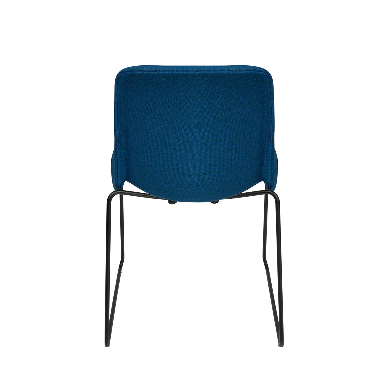 Murray Stackable Side Chairs, Sled Base, Set of 2 (Blue Fabric)