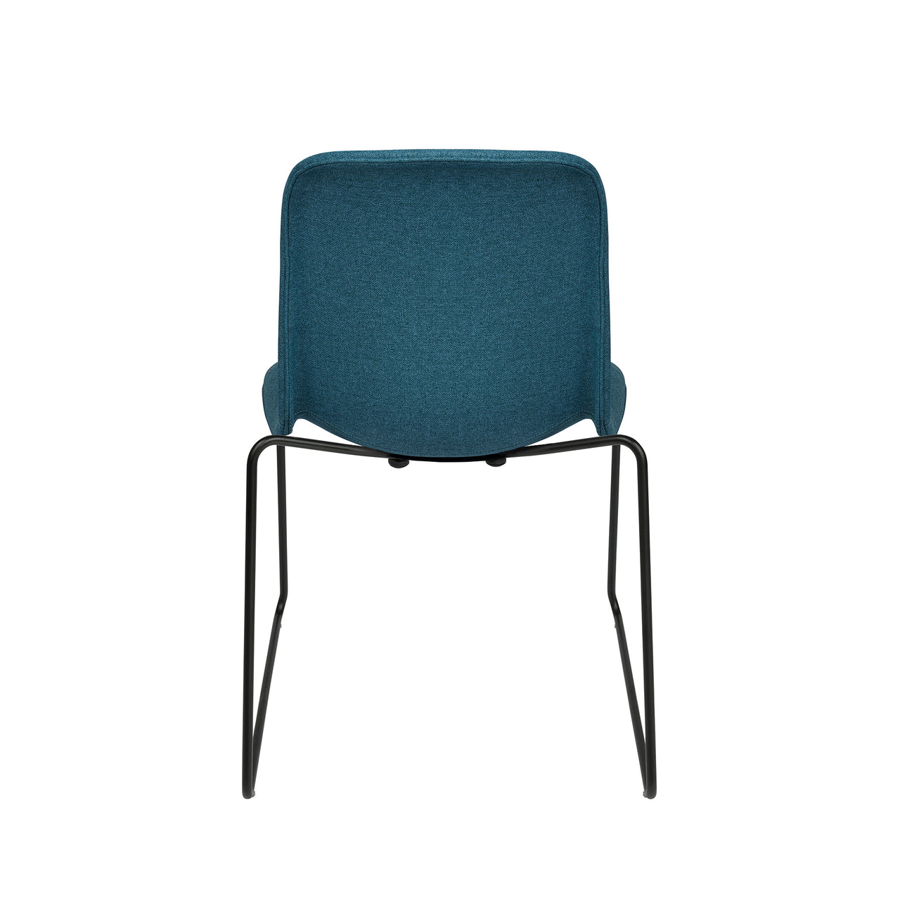 Murray Stackable Side Chairs, Sled Base, Set of 2 (Slate Blue Fabric)