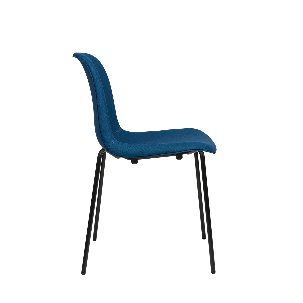Murray Side Chairs, 4-Leg Base, Set of 2 (Blue Fabric)