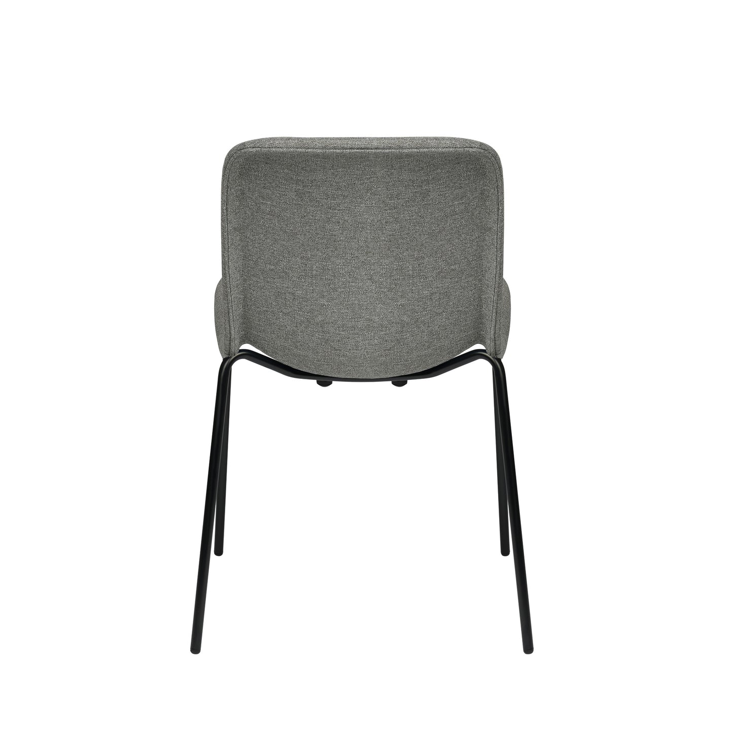 Murray Side Chairs, 4-Leg Base, Set of 2 (Grey Fabric)