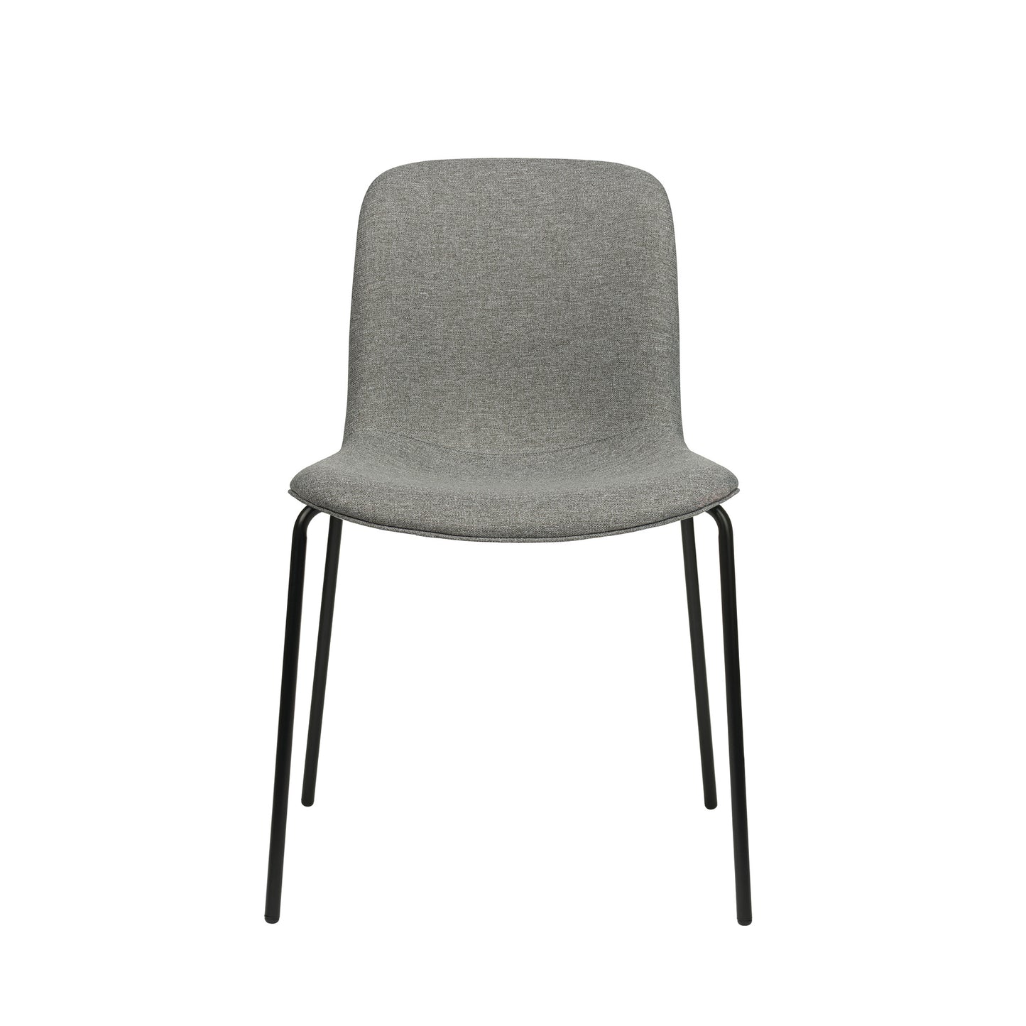 Murray Side Chairs, 4-Leg Base, Set of 2 (Grey Fabric)