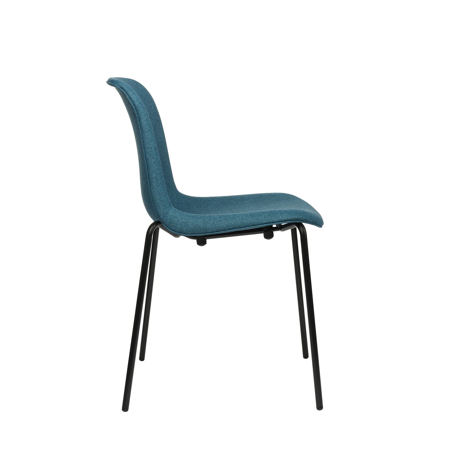 Murray Side Chairs, 4-Leg Base, Set of 2 (Slate Blue Fabric)