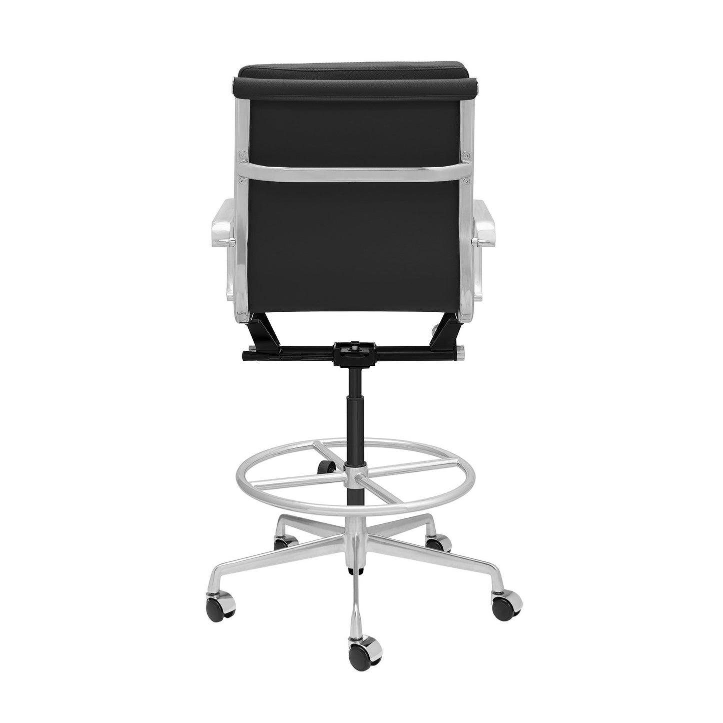 Classic SOHO Soft Padded Drafting Chair (Black)