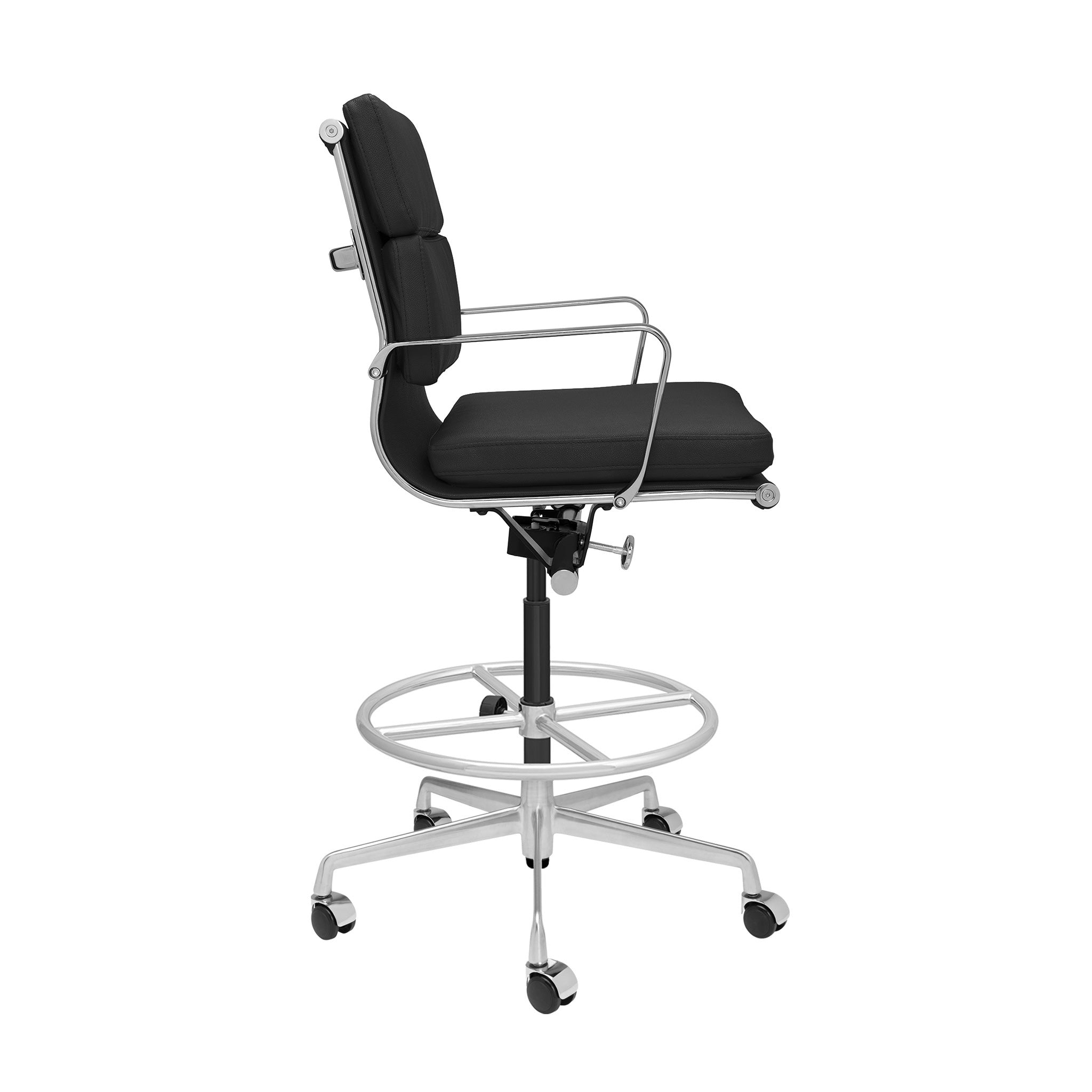 Classic SOHO Soft Padded Drafting Chair Black