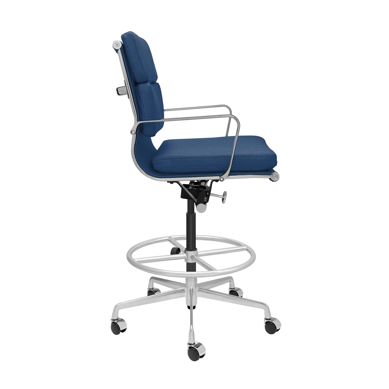 Classic SOHO Soft Padded Drafting Chair (Blue)