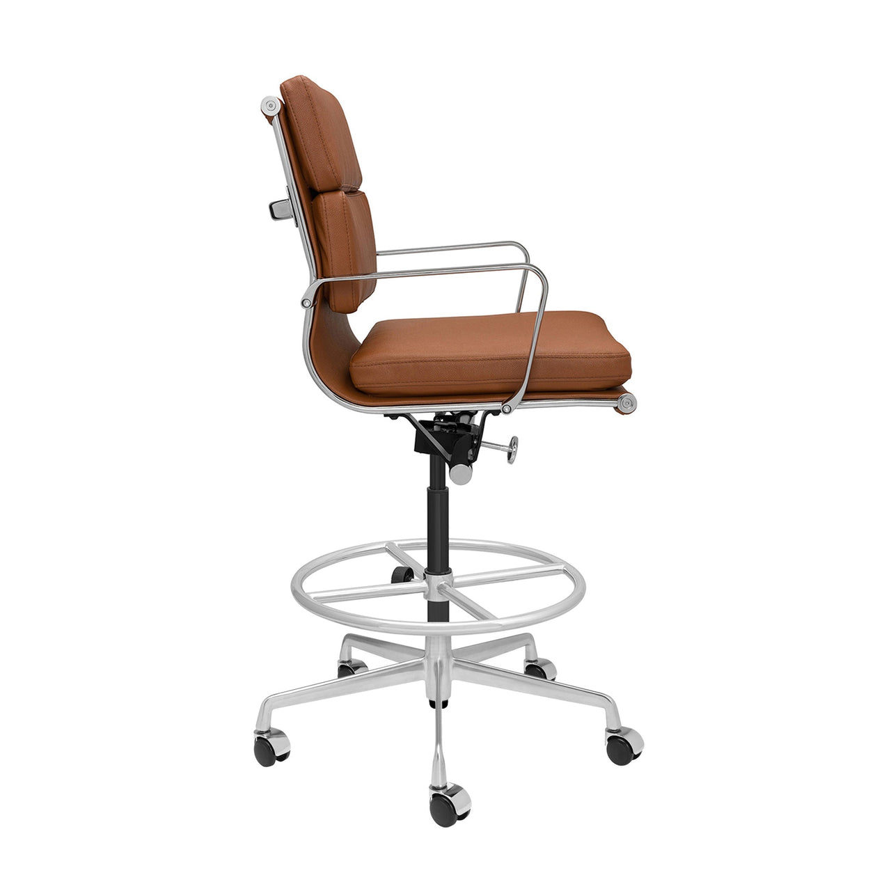 Classic SOHO Soft Padded Drafting Chair (Brown)