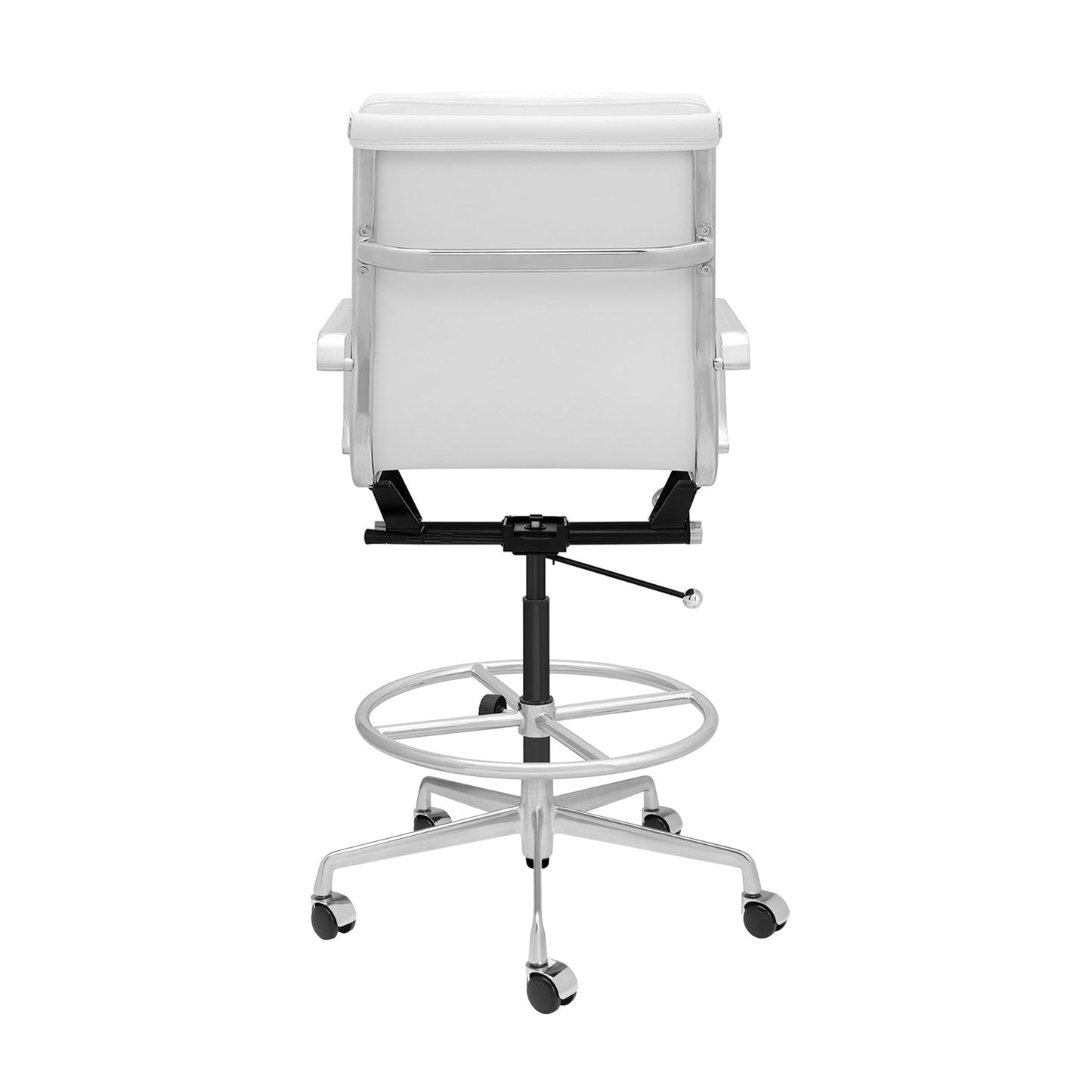 Classic SOHO Soft Padded Drafting Chair (White)