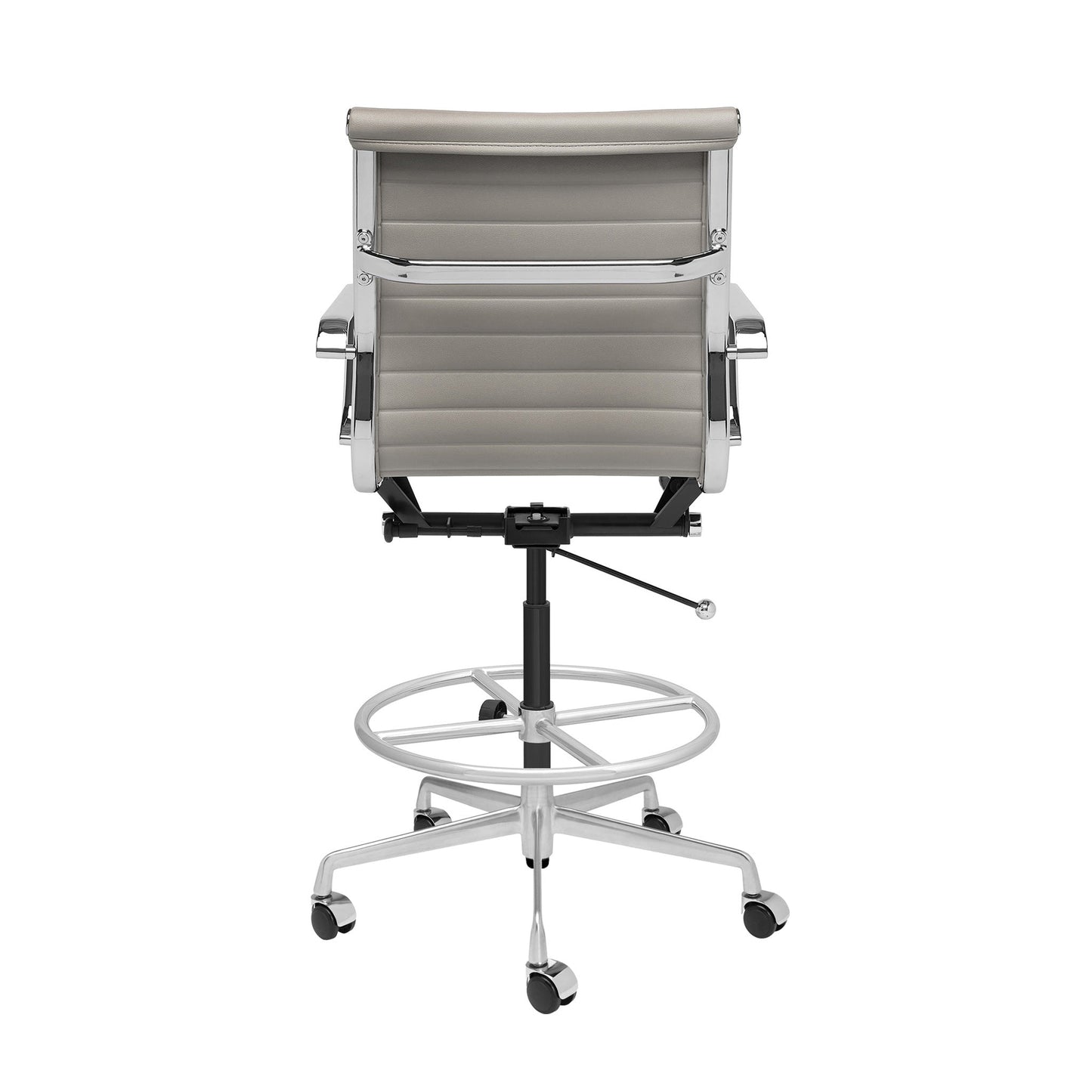 Classic SOHO Ribbed Drafting Chair (Grey)