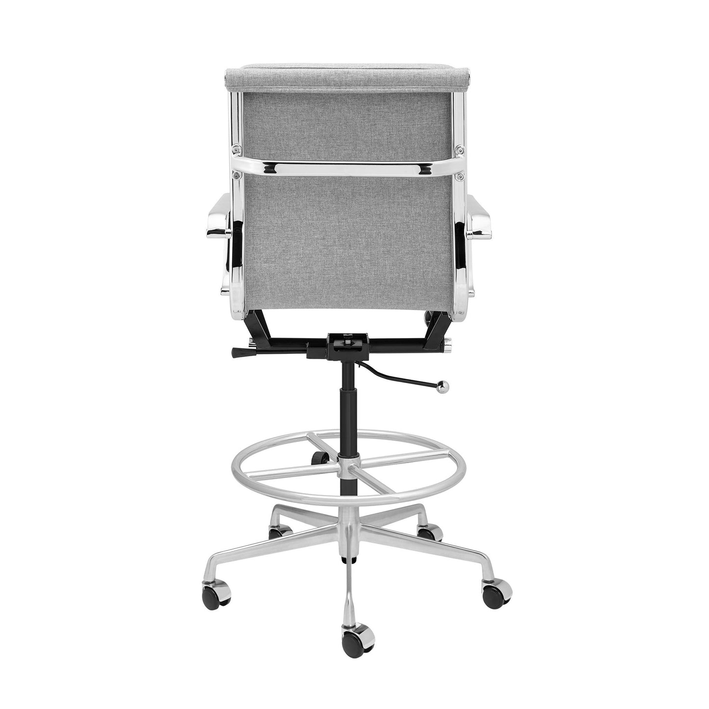 Classic SOHO Soft Padded Drafting Chair (Grey Fabric)