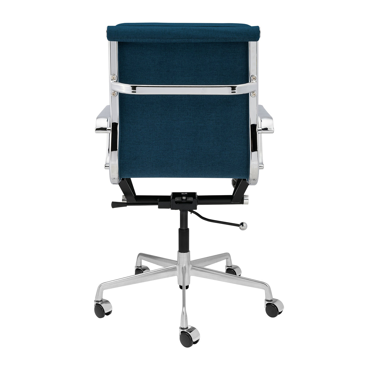 Classic SOHO Soft Padded Management Chair (Dark Blue Fabric)