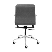 SOHO II Padded Management Chair (Charcoal Fabric)