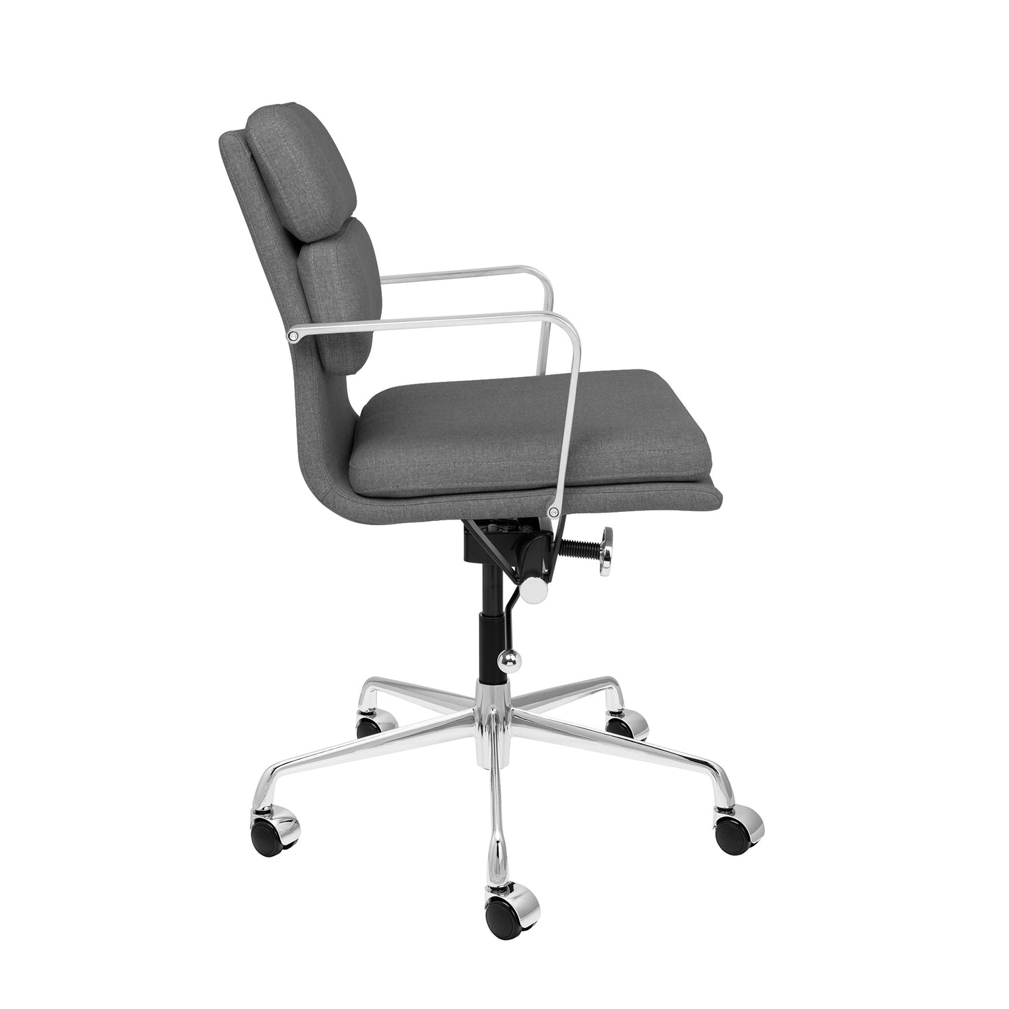 SOHO II Padded Management Chair (Charcoal Fabric)
