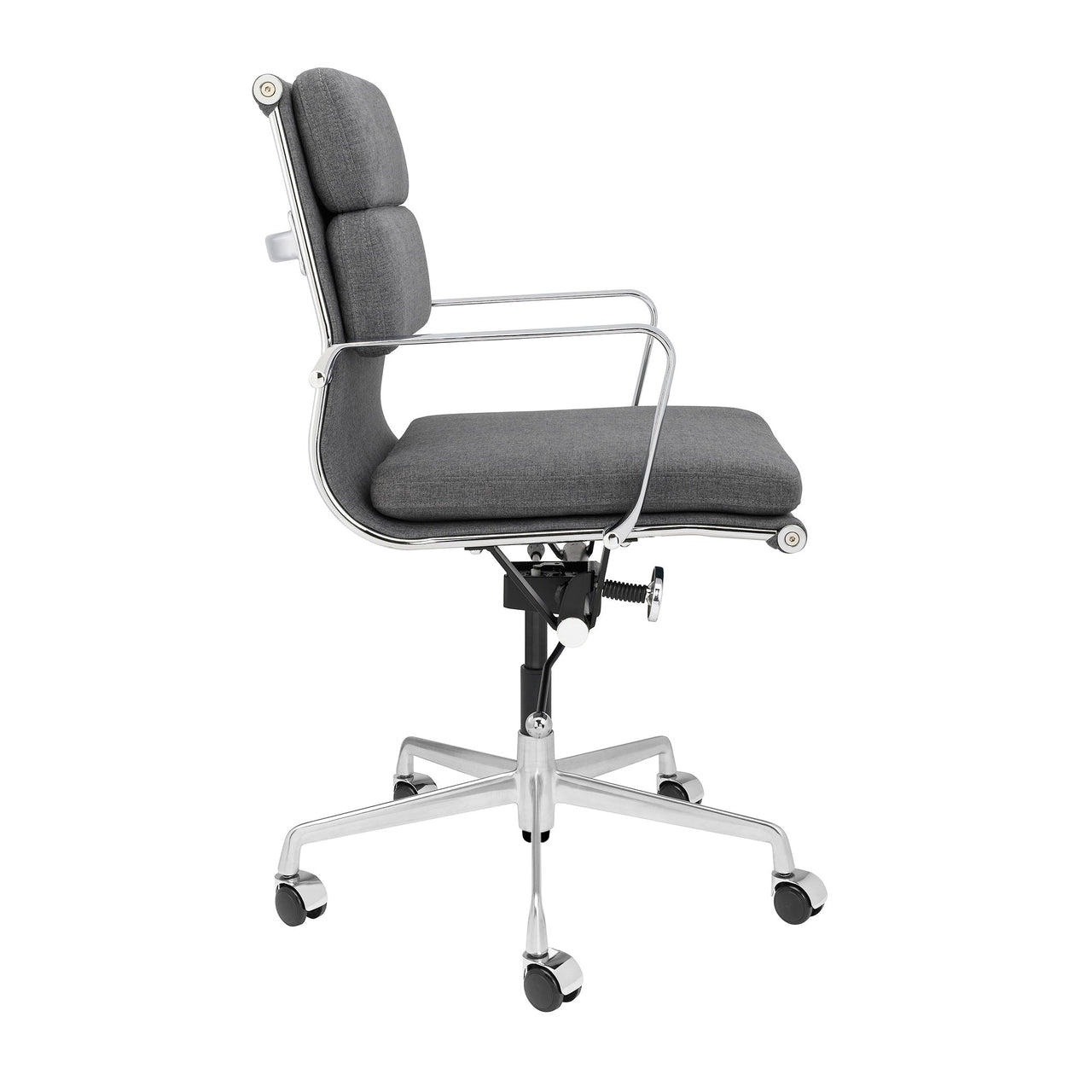 Classic SOHO Soft Padded Management Chair (Charcoal Fabric)