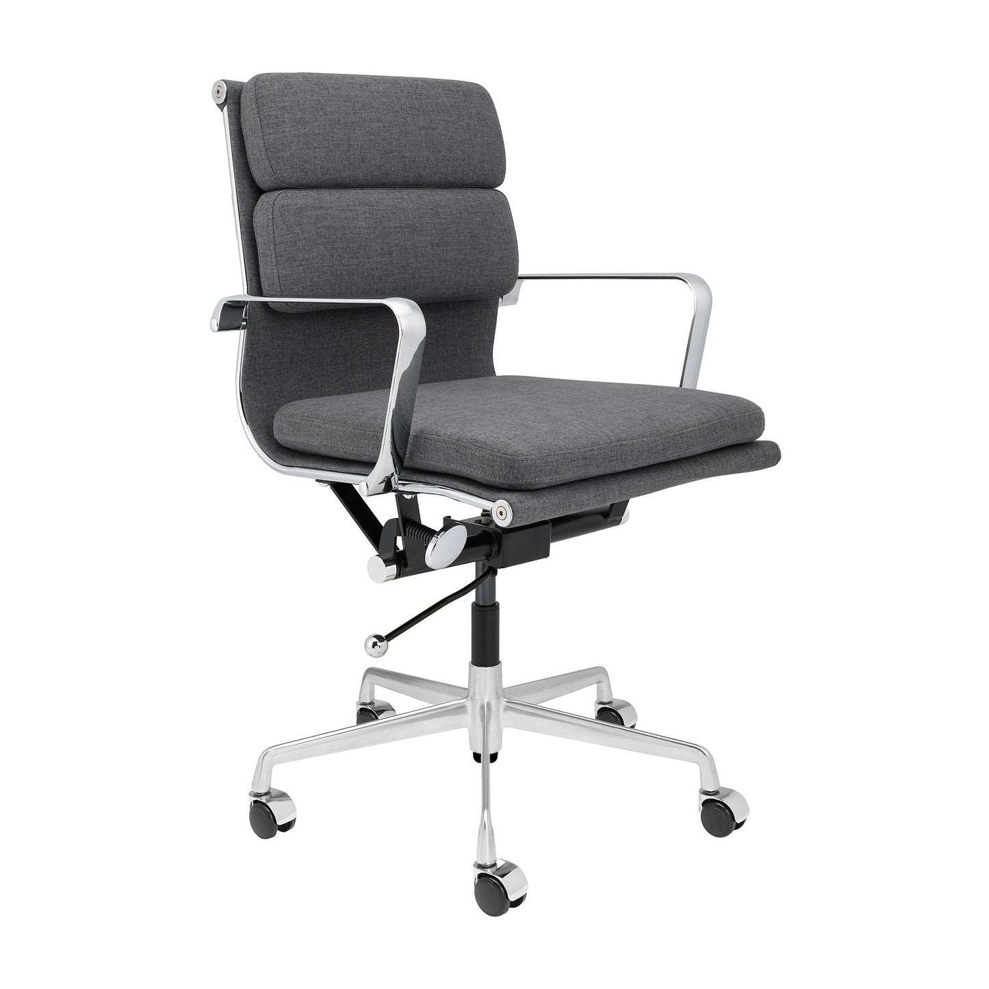 Classic SOHO Soft Padded Management Chair (Charcoal Fabric)