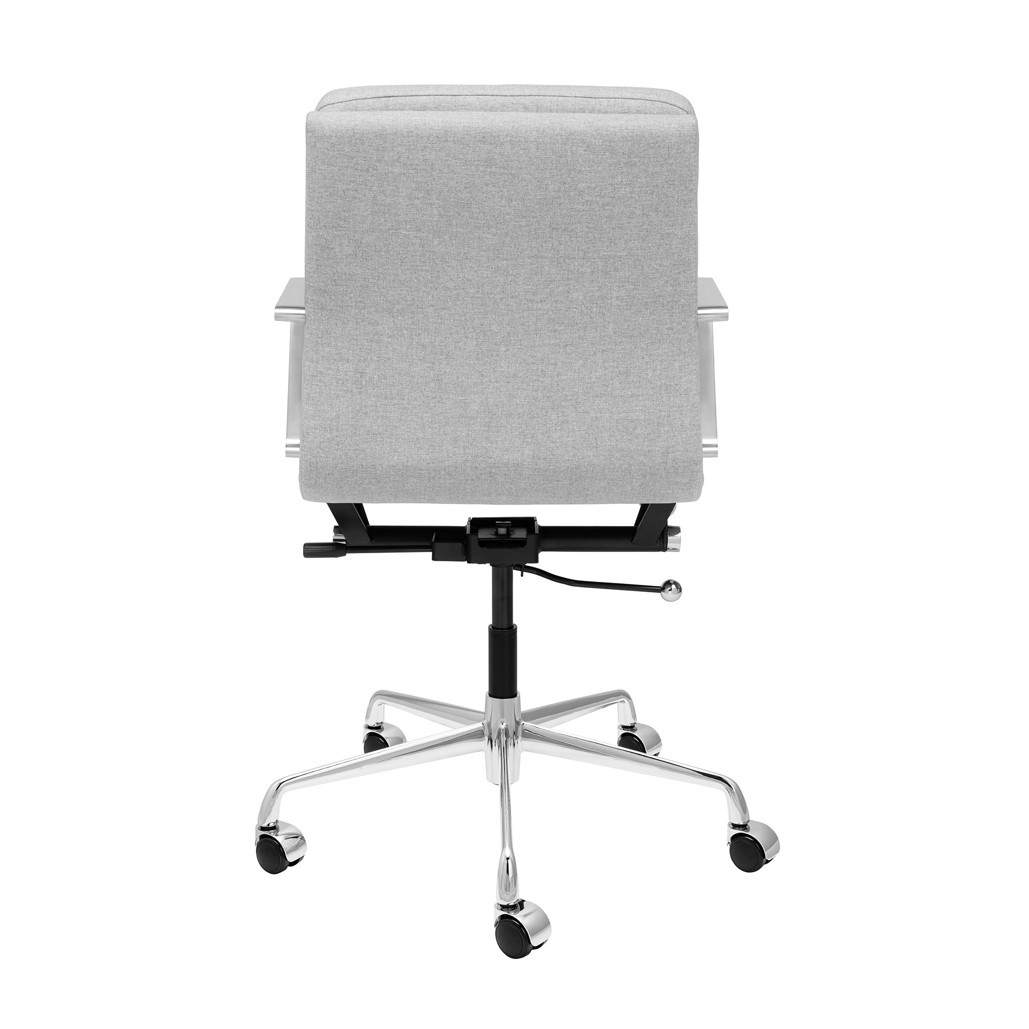 SOHO II Padded Management Chair Grey Fabric Laura Furniture