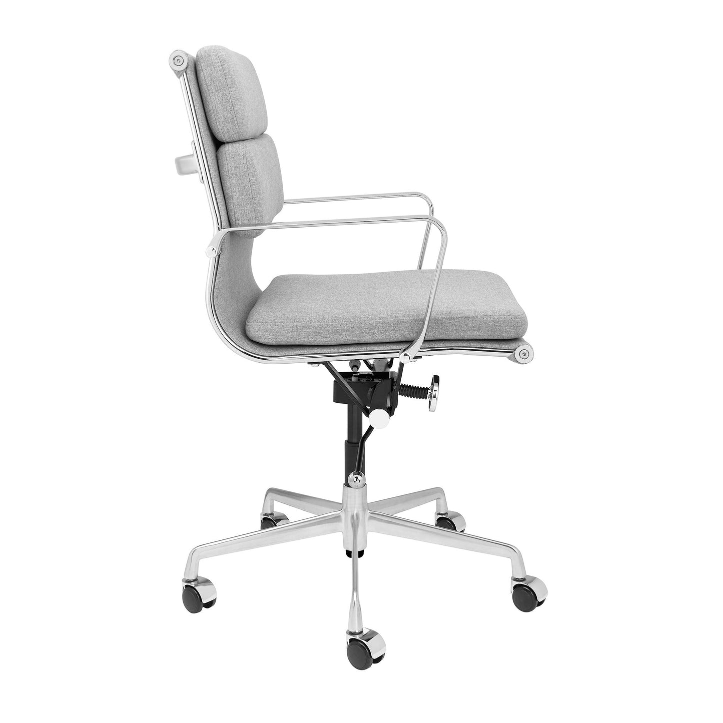 Classic SOHO Soft Padded Management Chair (Grey Fabric)