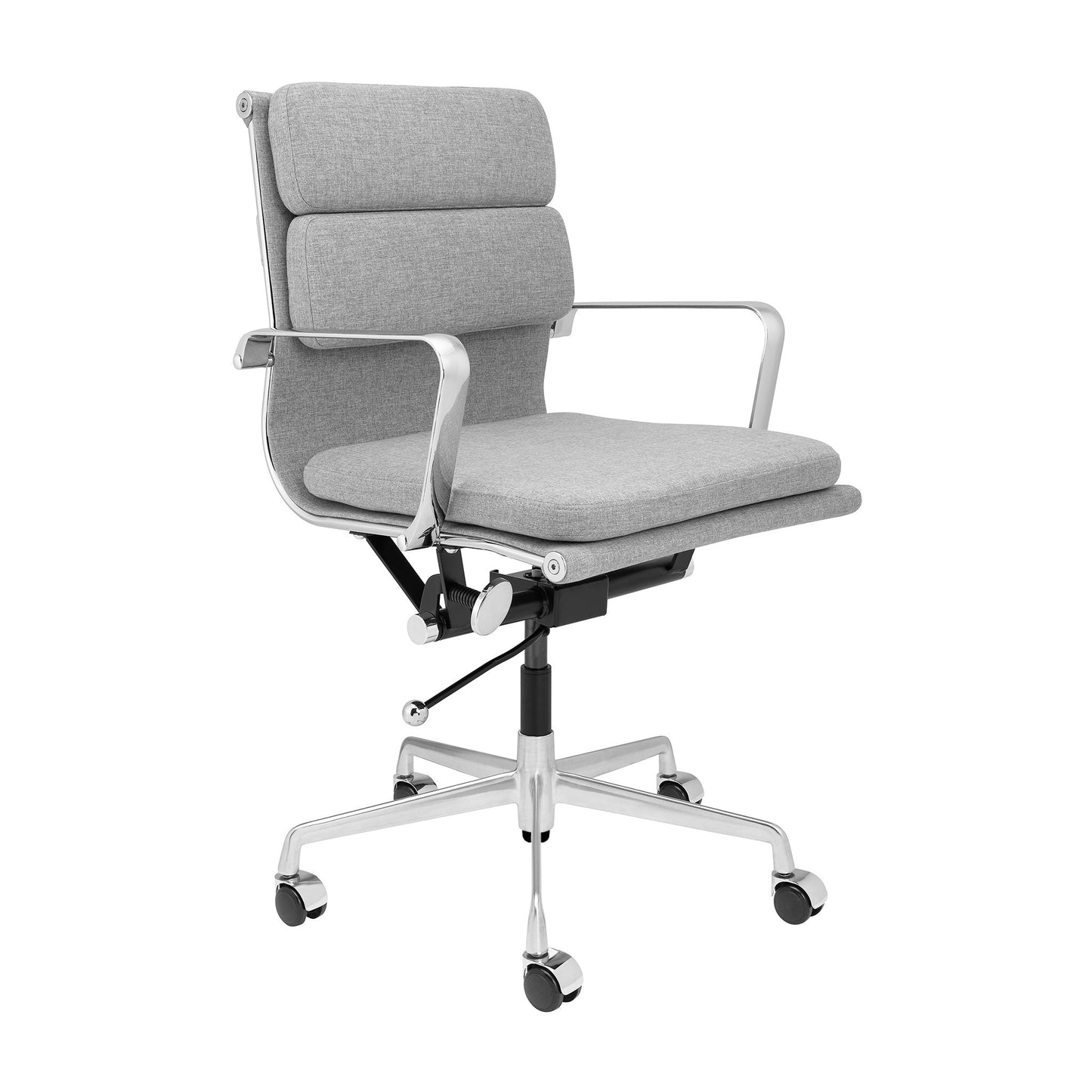 Classic SOHO Soft Padded Management Chair (Grey Fabric)