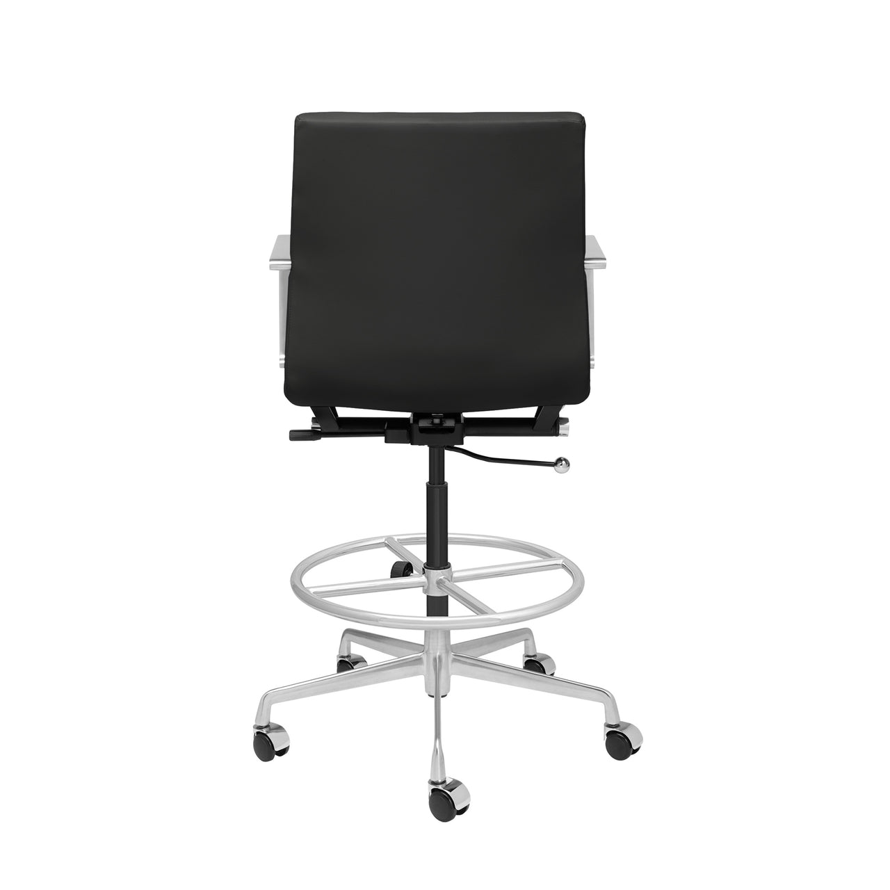 SOHO II Ribbed Drafting Chair (Black)
