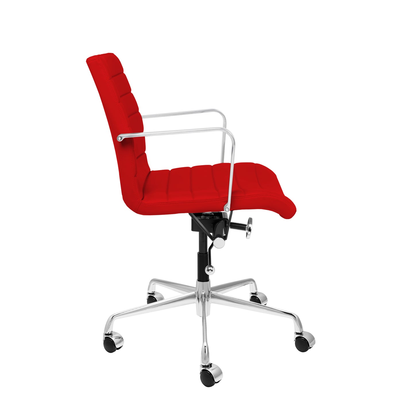 SOHO II Ribbed Drafting Chair (Red)