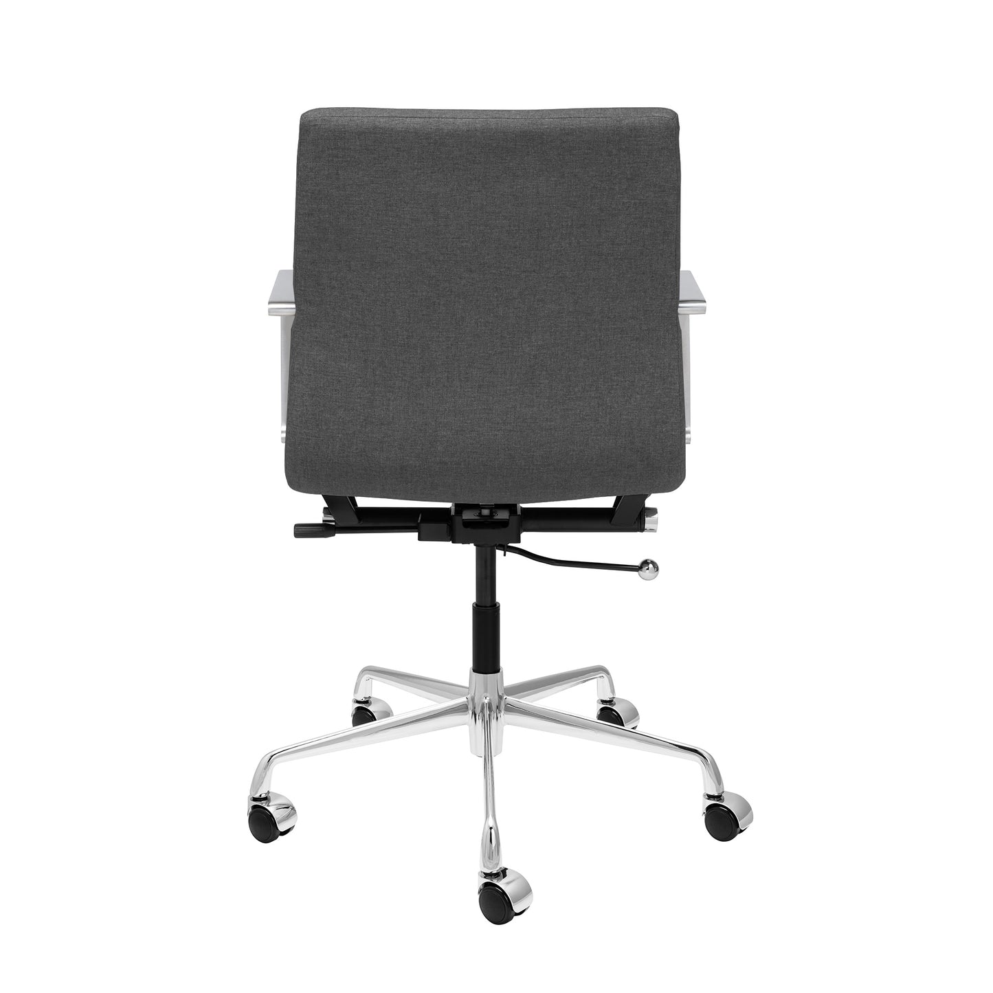 SOHO II Ribbed Management Chair (Charcoal Fabric)