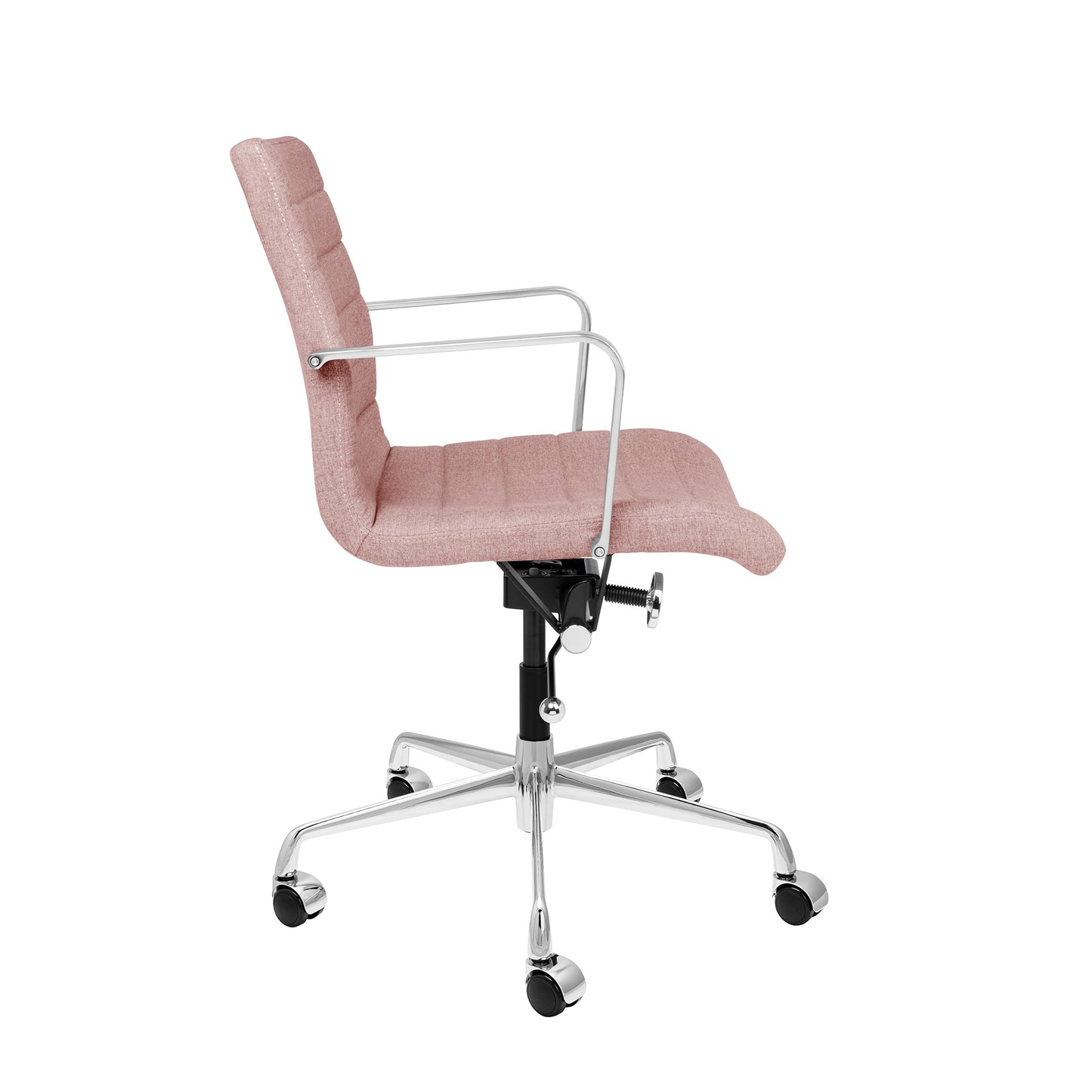 SOHO II Ribbed Management Chair (Coral Pink Fabric)