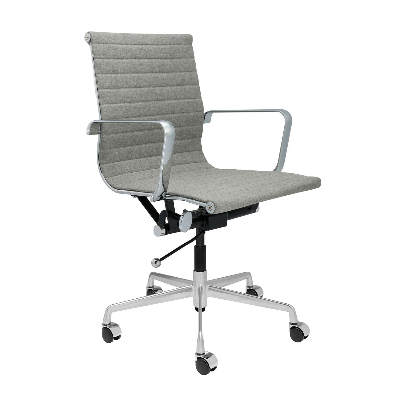 Classic SOHO Ribbed Management Chair (Grey Fabric)