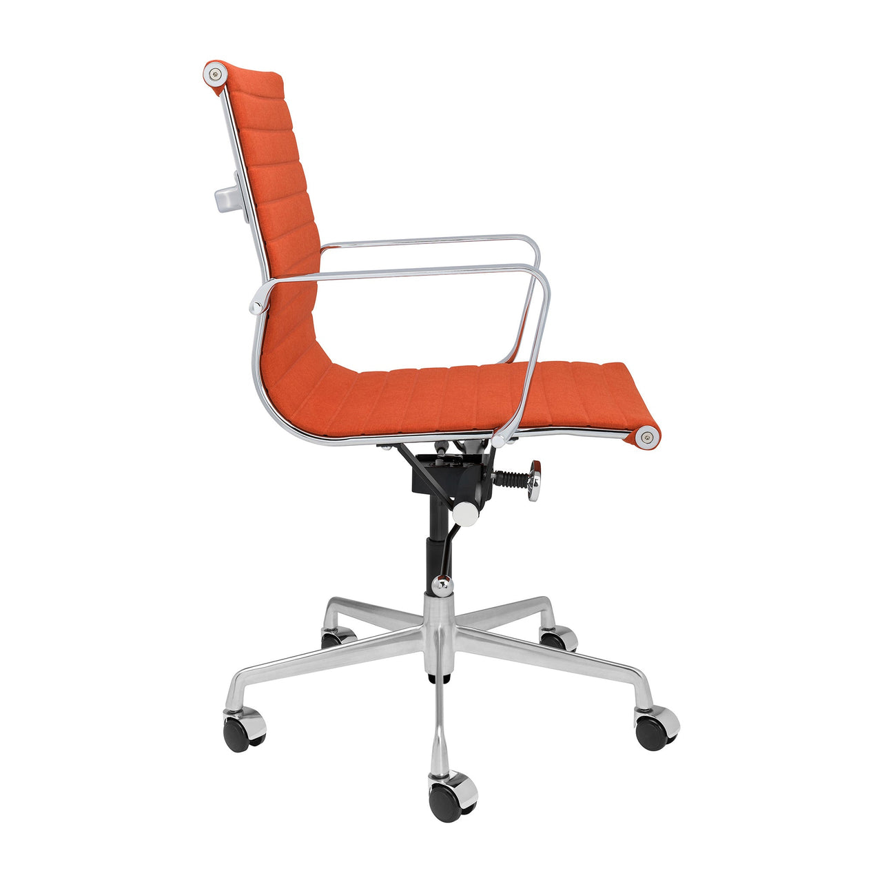 Classic SOHO Ribbed Management Chair (Orange Fabric)