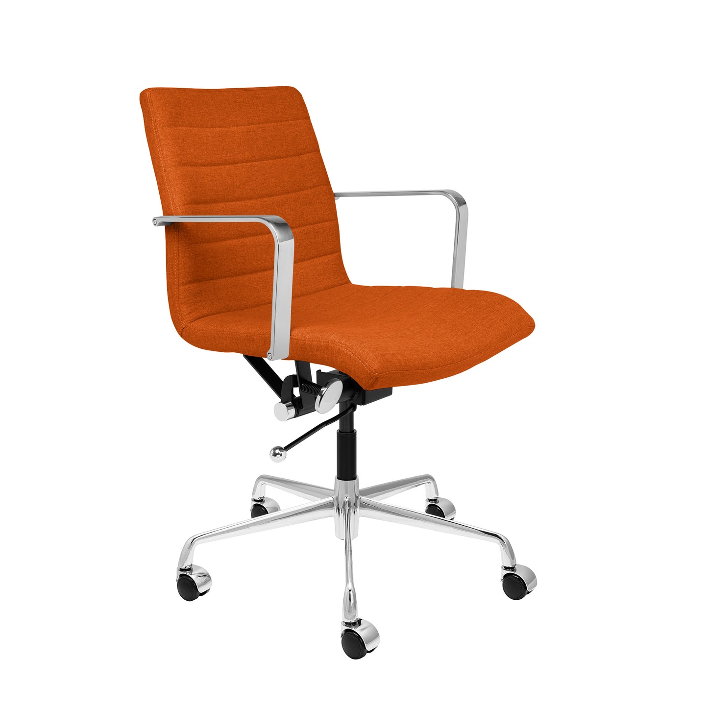 SOHO II Ribbed Management Chair (Orange Fabric)