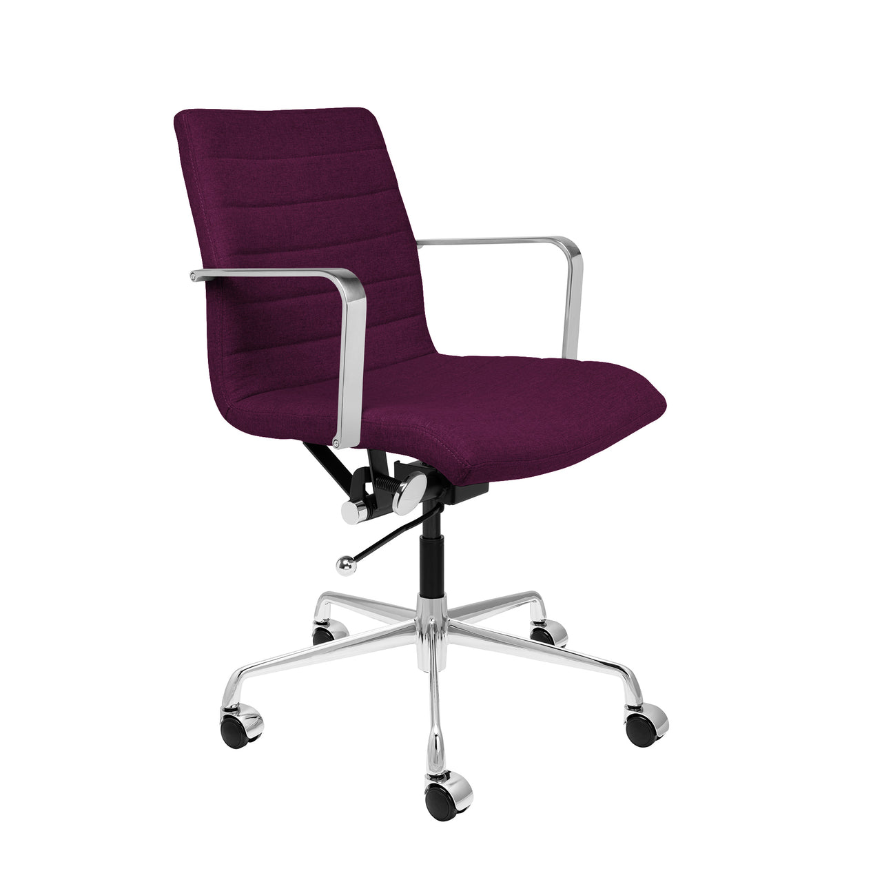 SOHO II Ribbed Management Chair (Purple Fabric)
