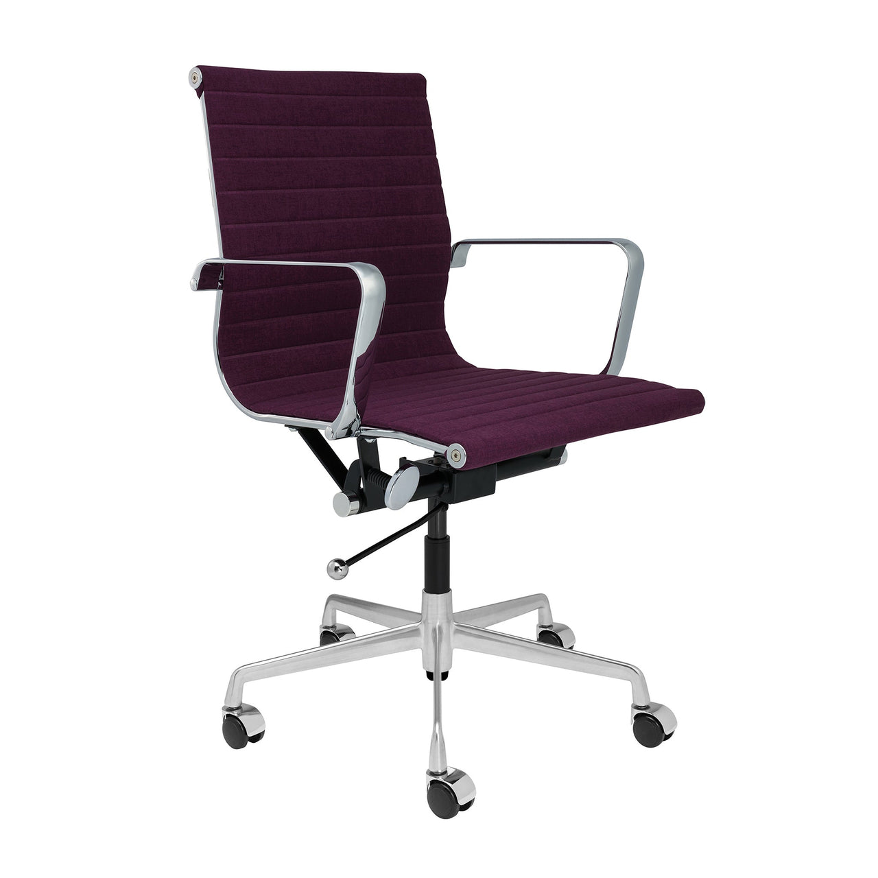 Classic SOHO Ribbed Management Chair (Purple Fabric)