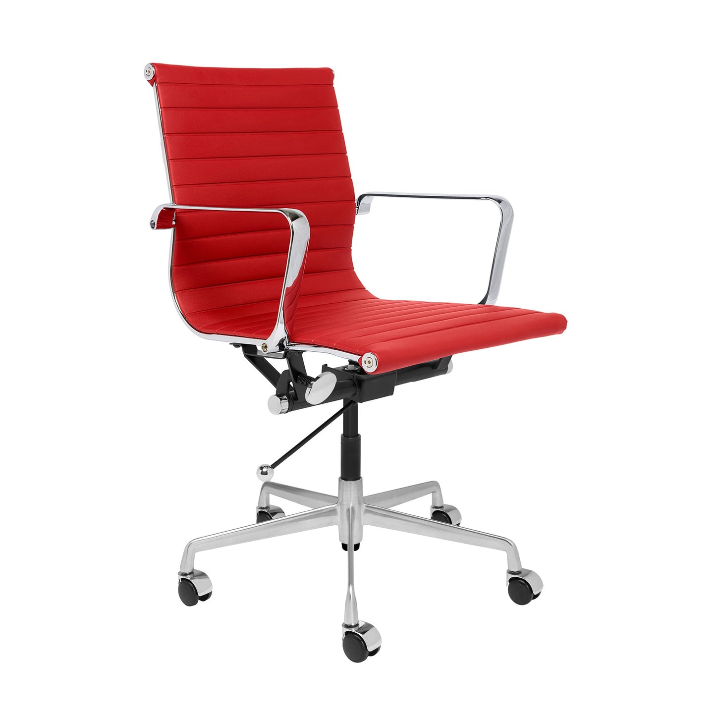 Classic SOHO Ribbed Management Chair (Red)