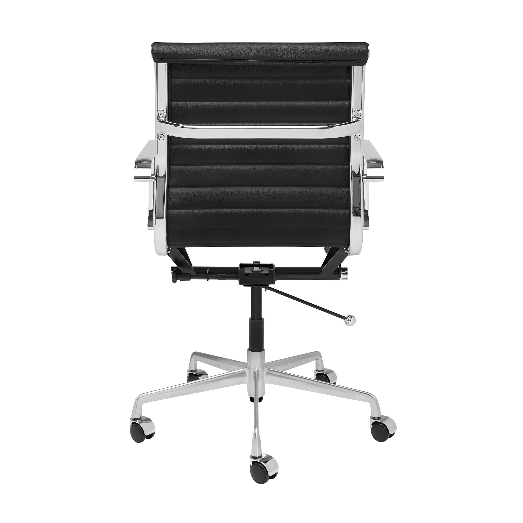 Classic SOHO Ribbed Management Chair Black Laura Furniture