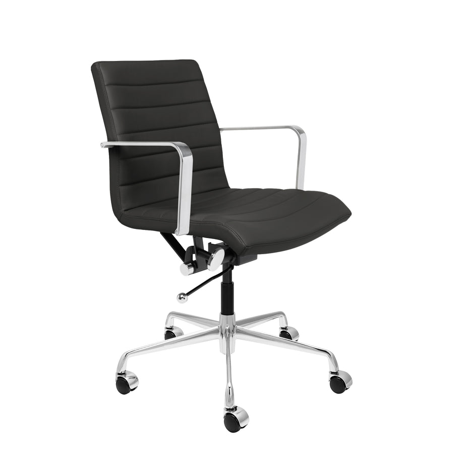 SOHO II Ribbed Management Chair (Black) – Laura Furniture