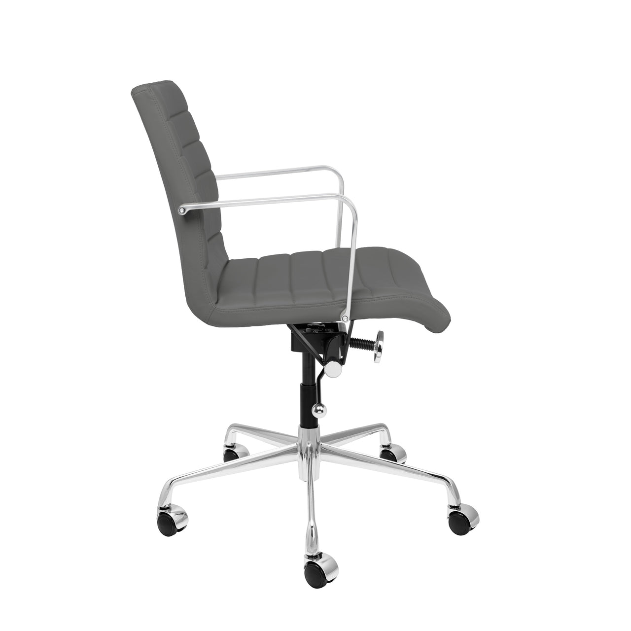 SOHO II Ribbed Management Chair (Dark Grey)