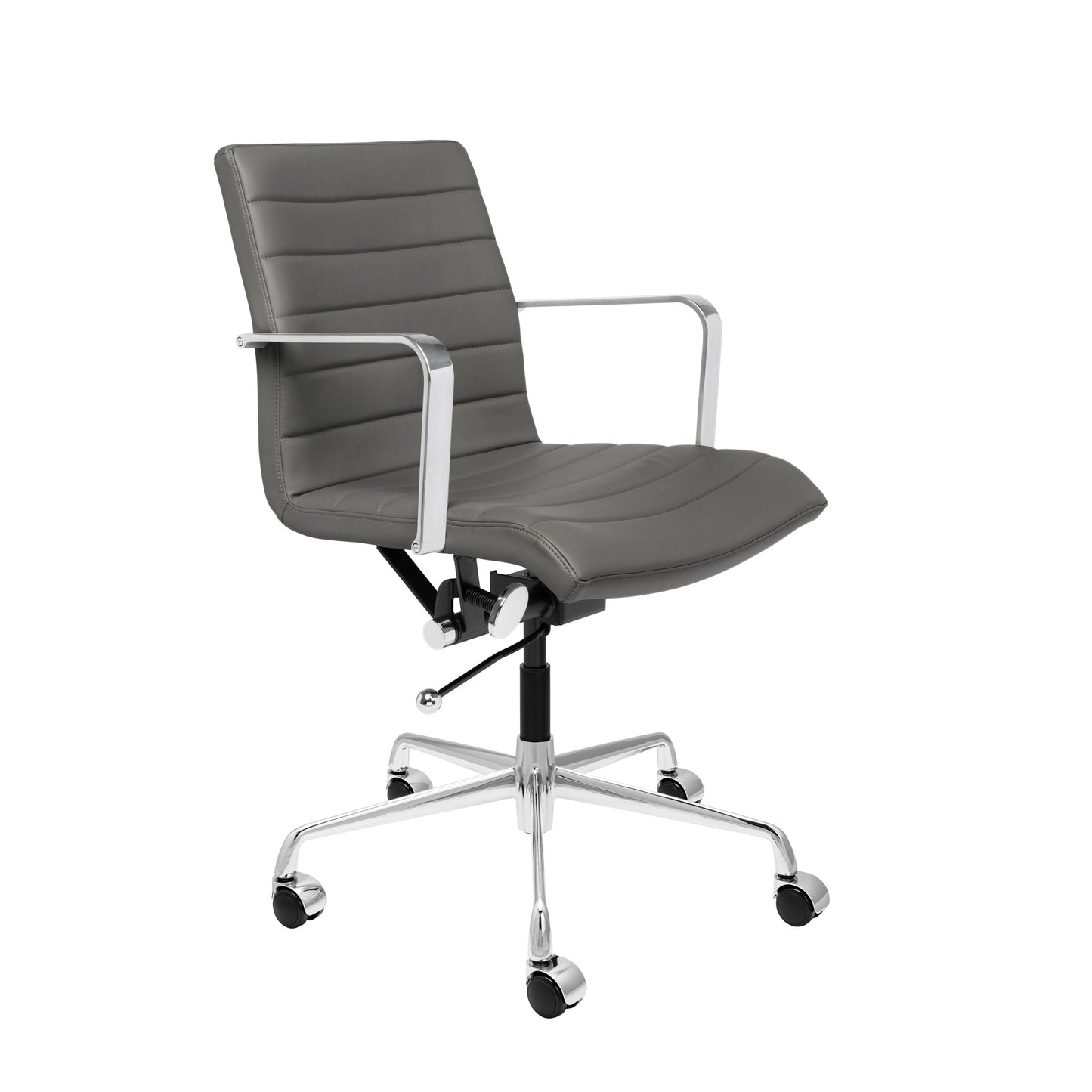 SOHO II Ribbed Management Chair (Dark Grey)