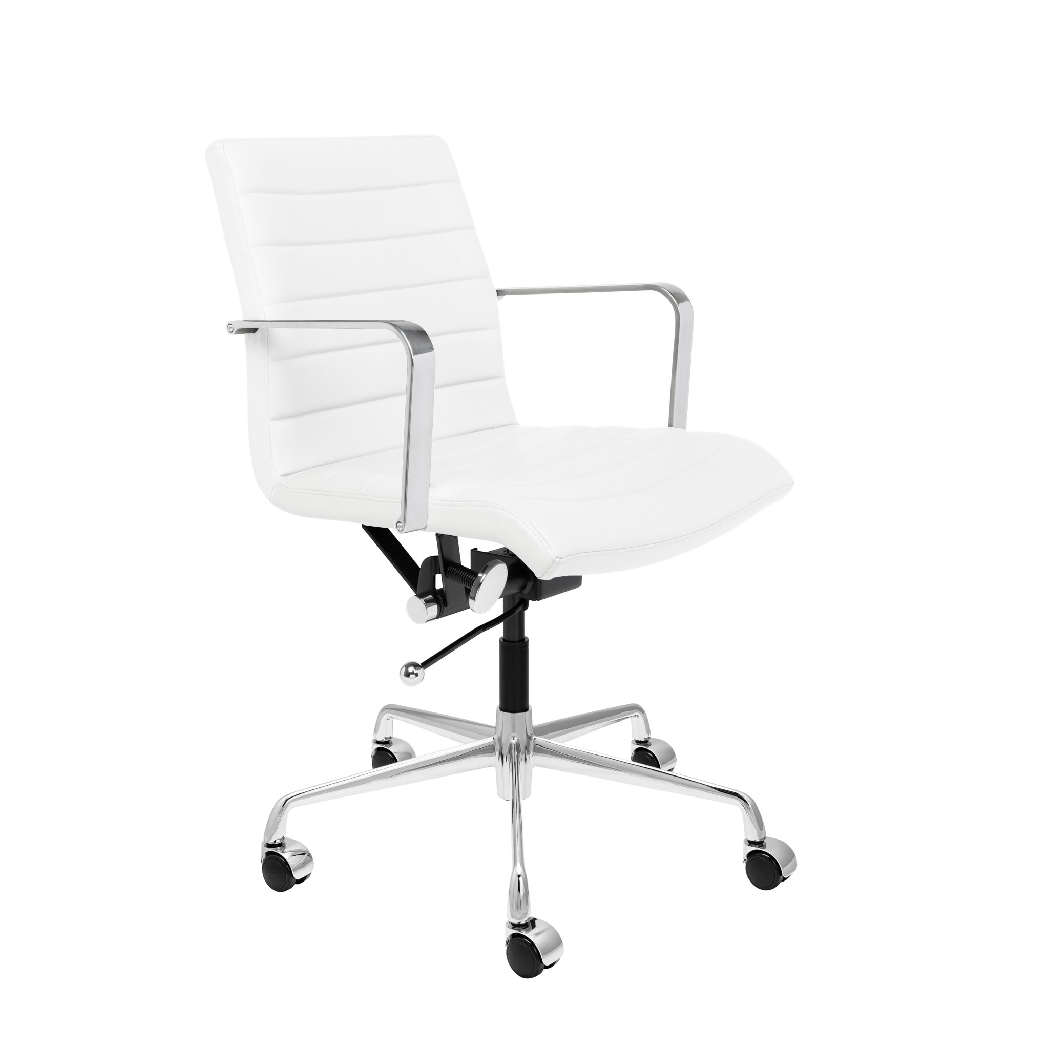 SOHO II Ribbed Management Chair (White) – Laura Furniture