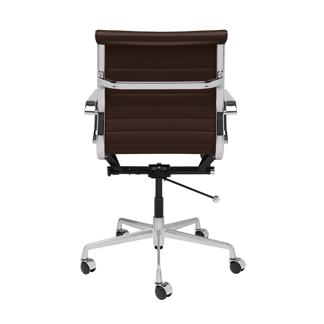 Classic SOHO Ribbed Management Chair (Dark Brown)