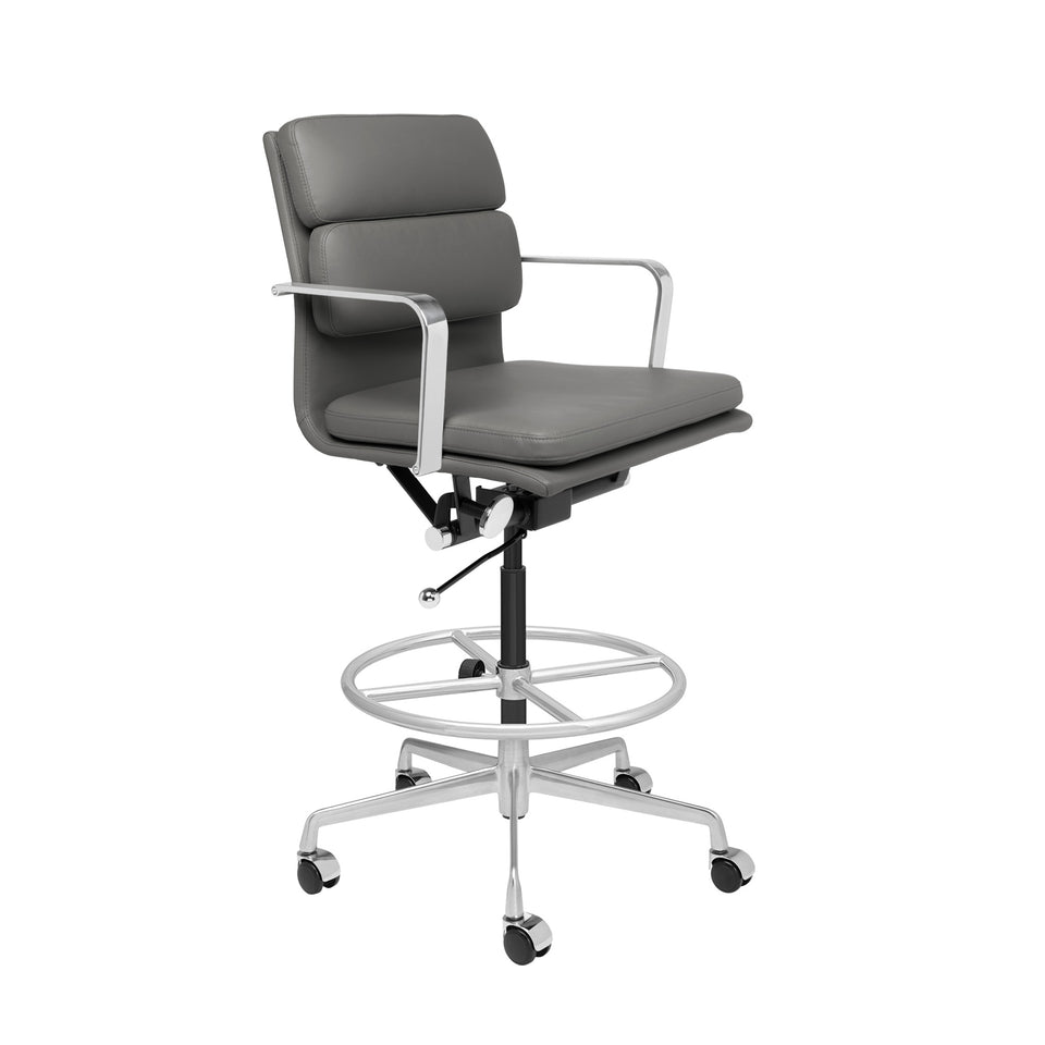 SOHO II Padded Drafting Chair (Dark Grey)