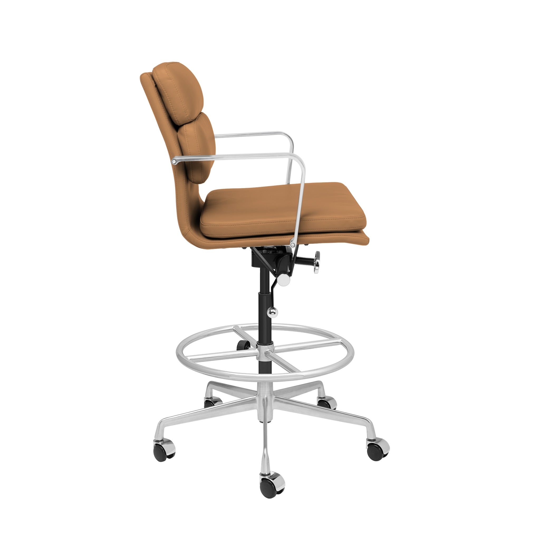 SOHO II Padded Drafting Chair Tan Laura Furniture