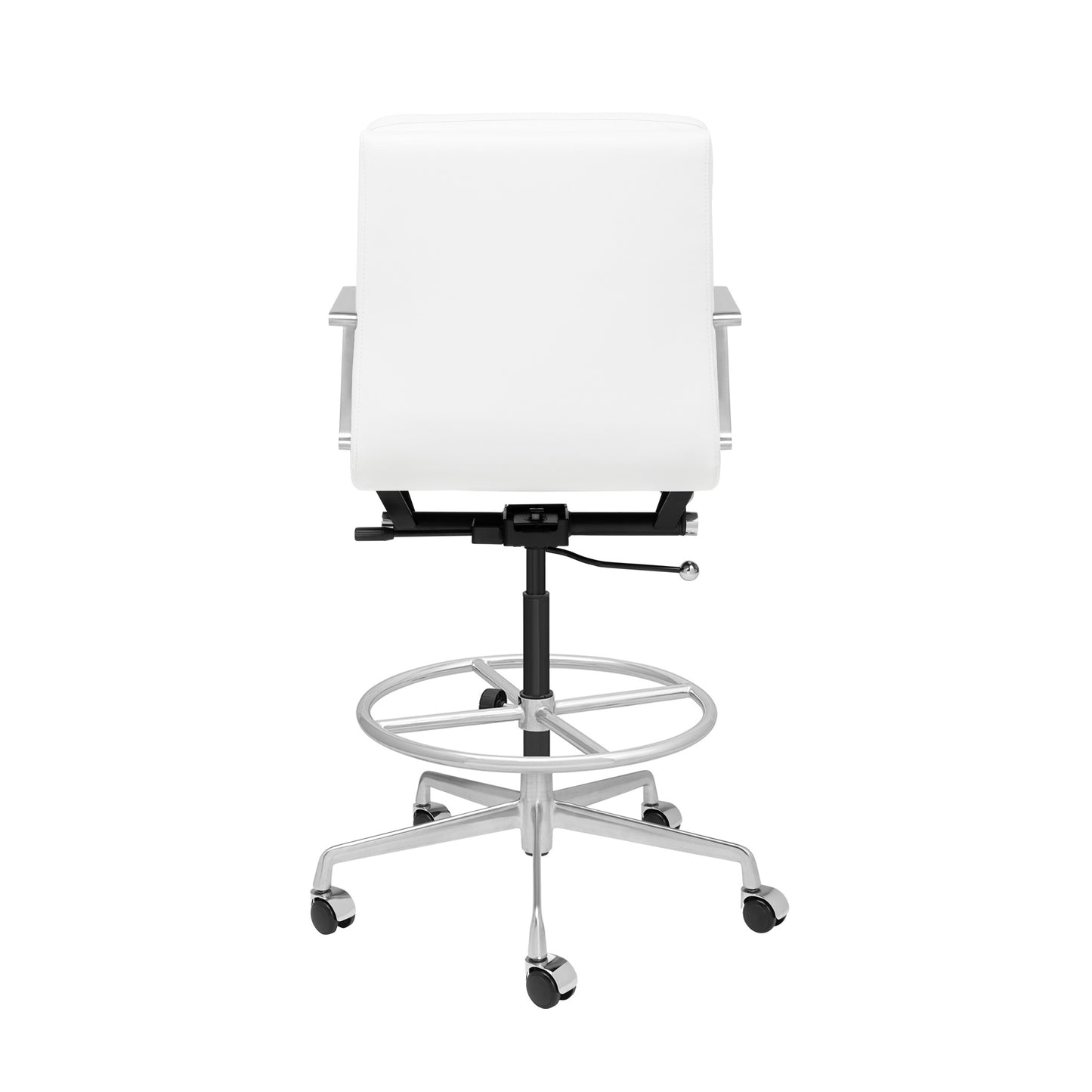 SHIPS MAY 7TH - SOHO II Padded Drafting Chair (White)