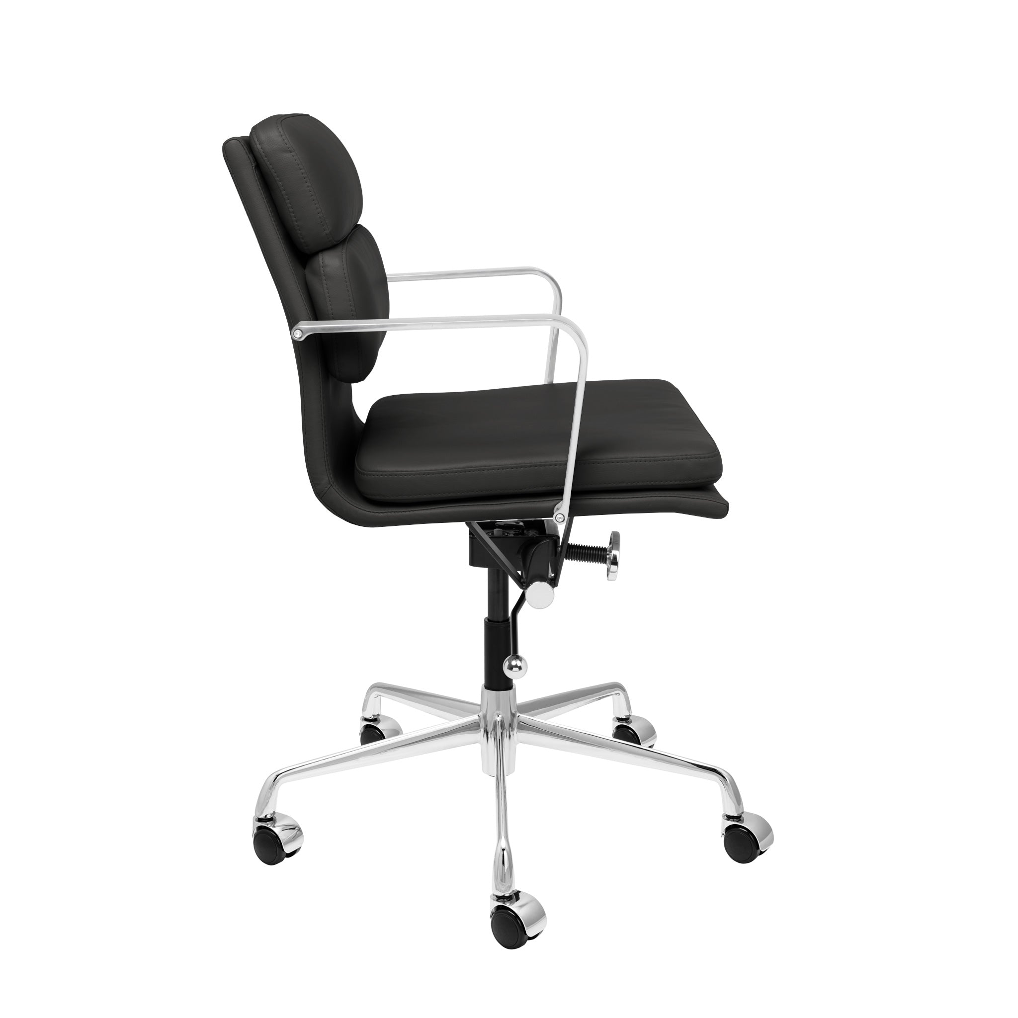 SOHO II Padded Management Chair (Black) – Laura Furniture