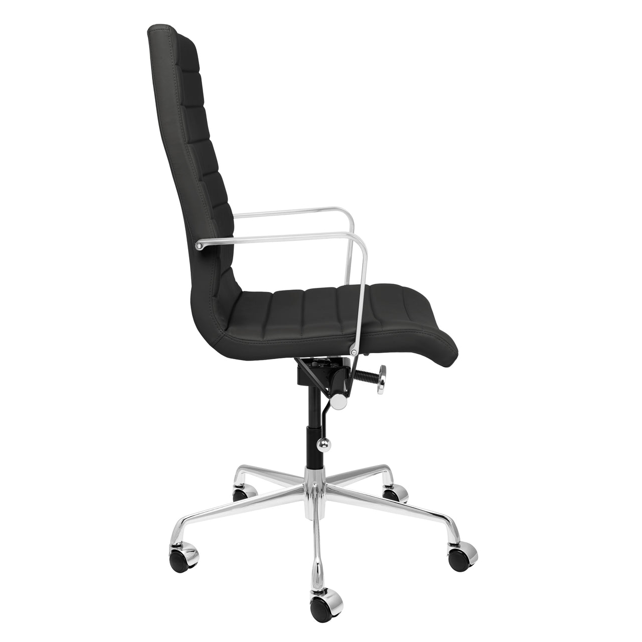 SOHO II Tall Back Ribbed Management Chair (Black)