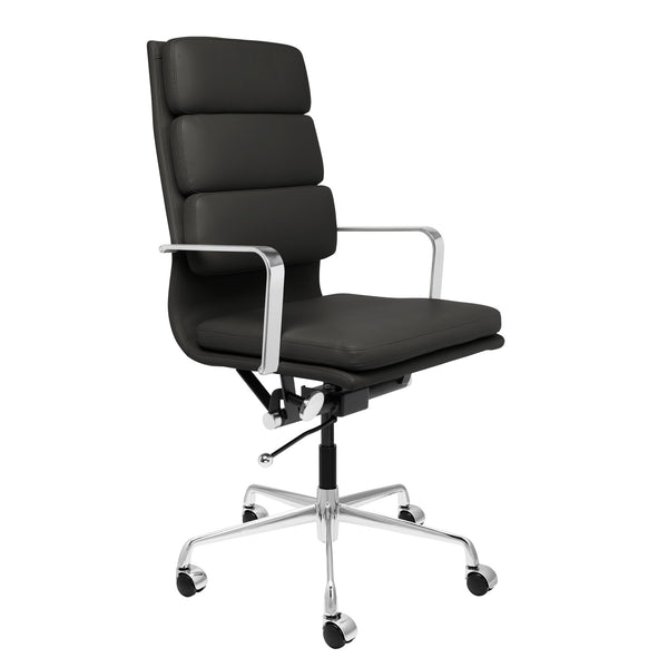 SOHO II Tall Back Padded Management Chair (Black) – Laura Furniture