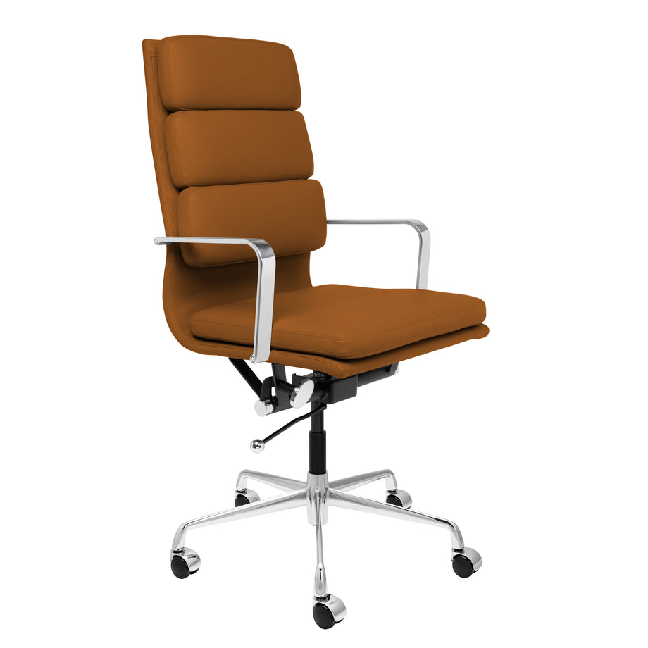 SOHO II Tall Back Padded Management Chair (Brown) – Laura Furniture