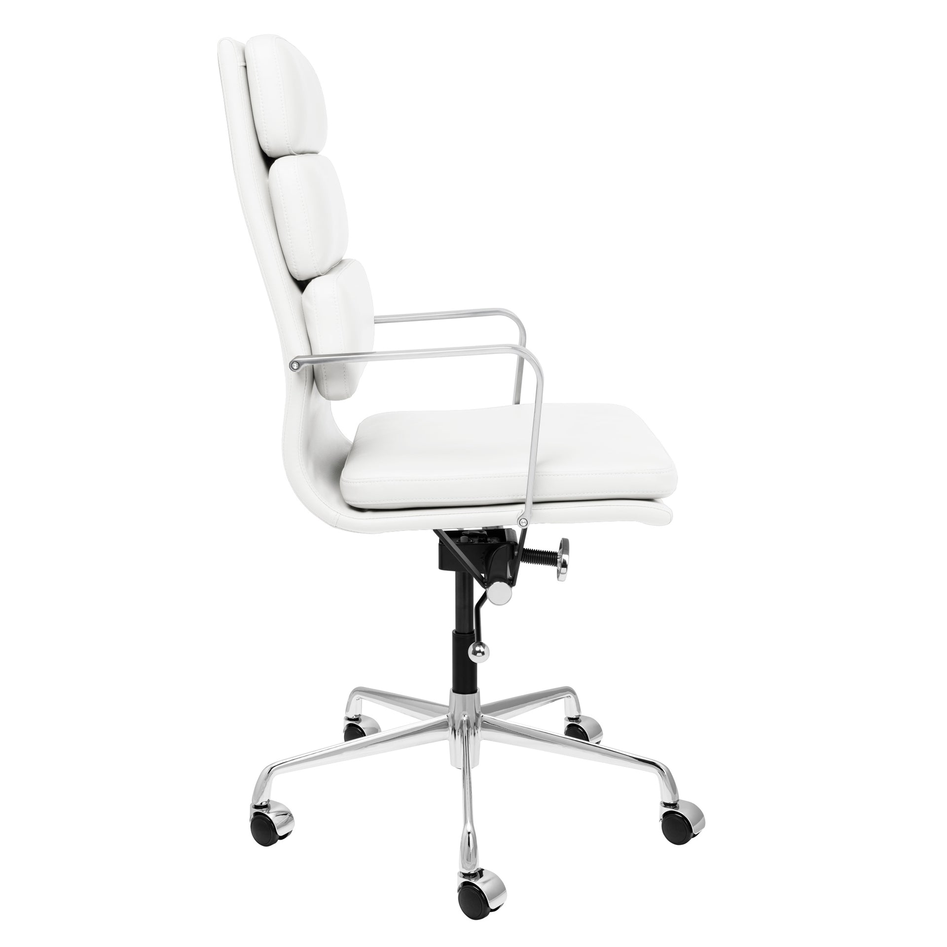 SOHO II Tall Back Padded Management Chair (White) Laura Furniture